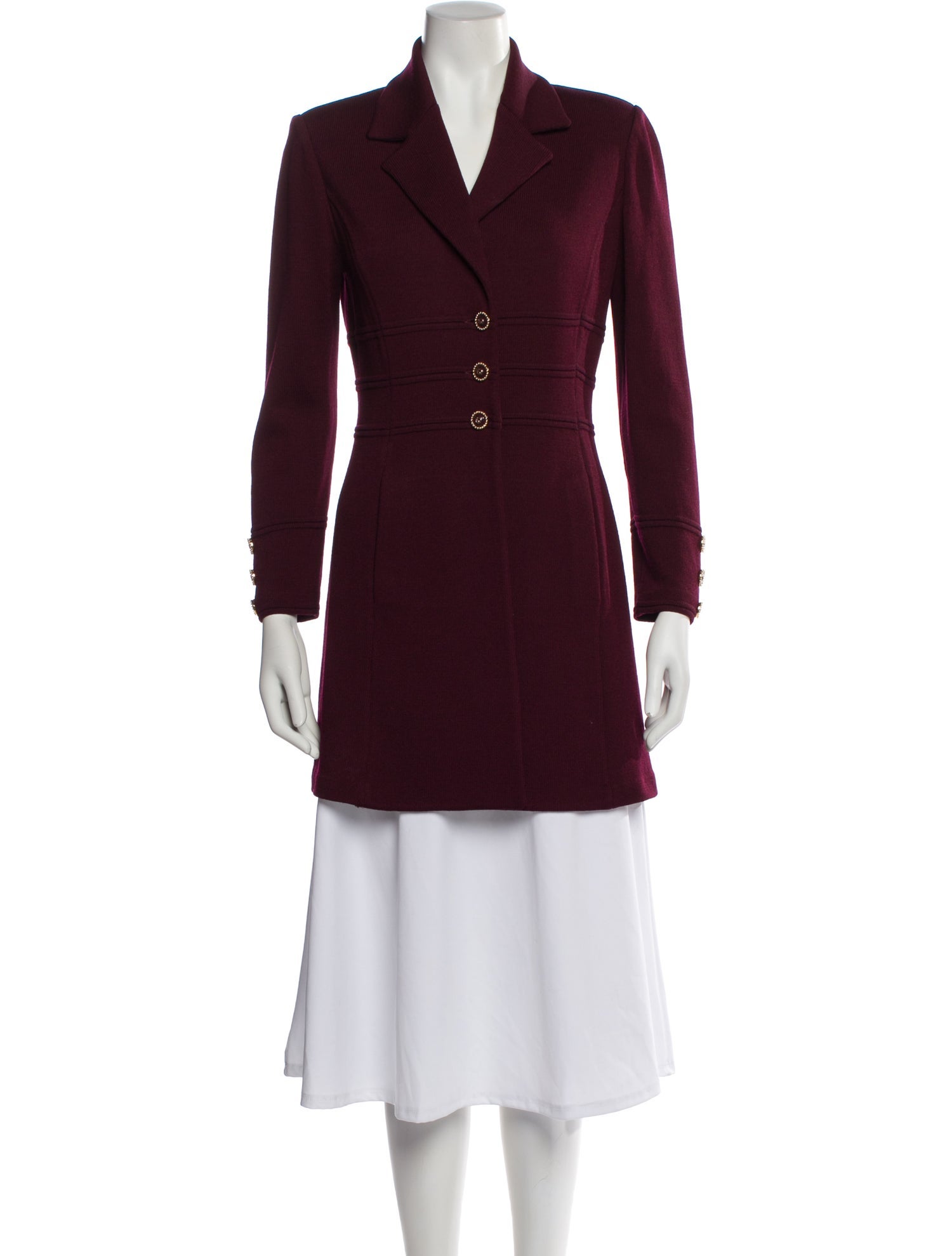 St. John Collection Wool Peacoat