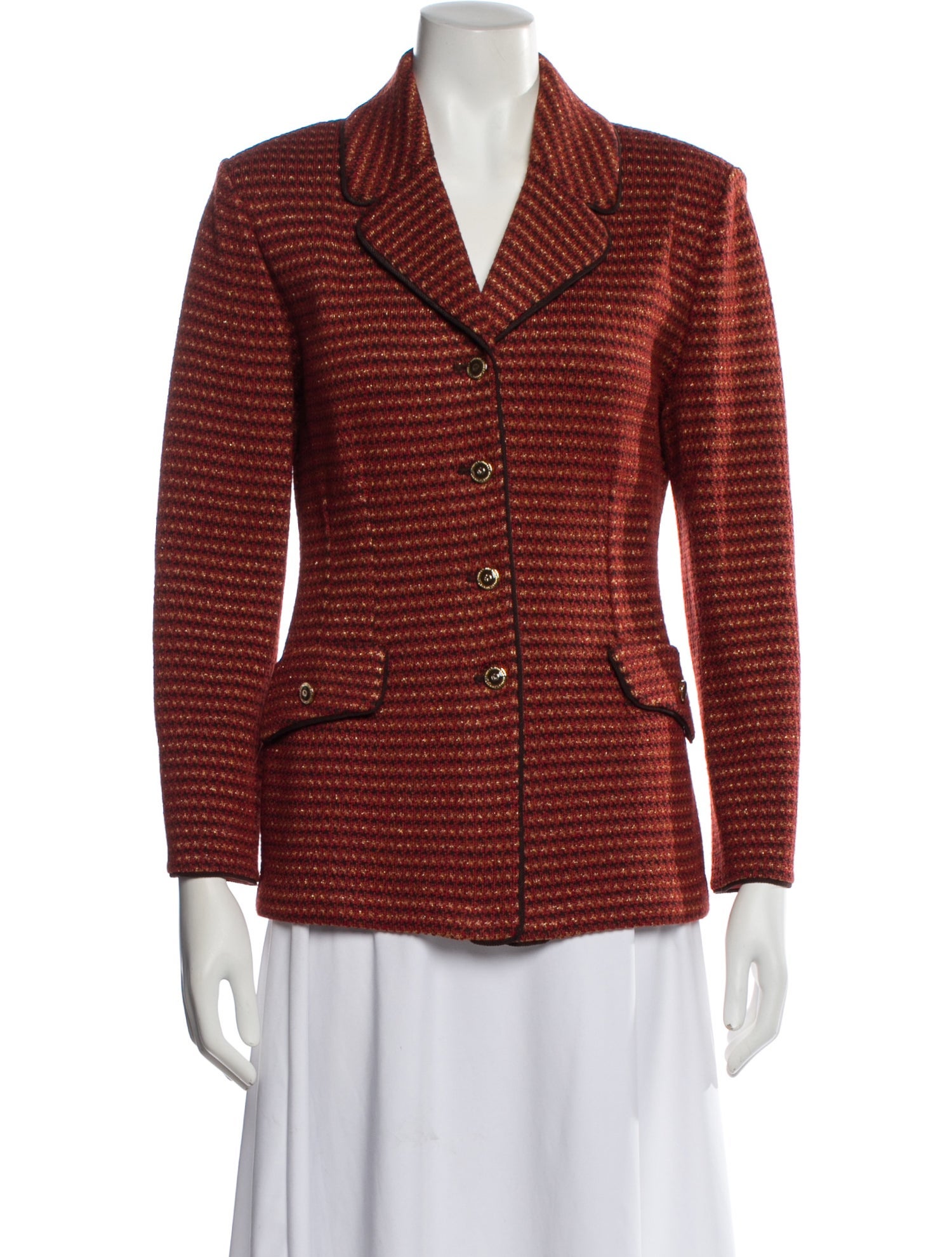 St. John Collection Striped Blazer