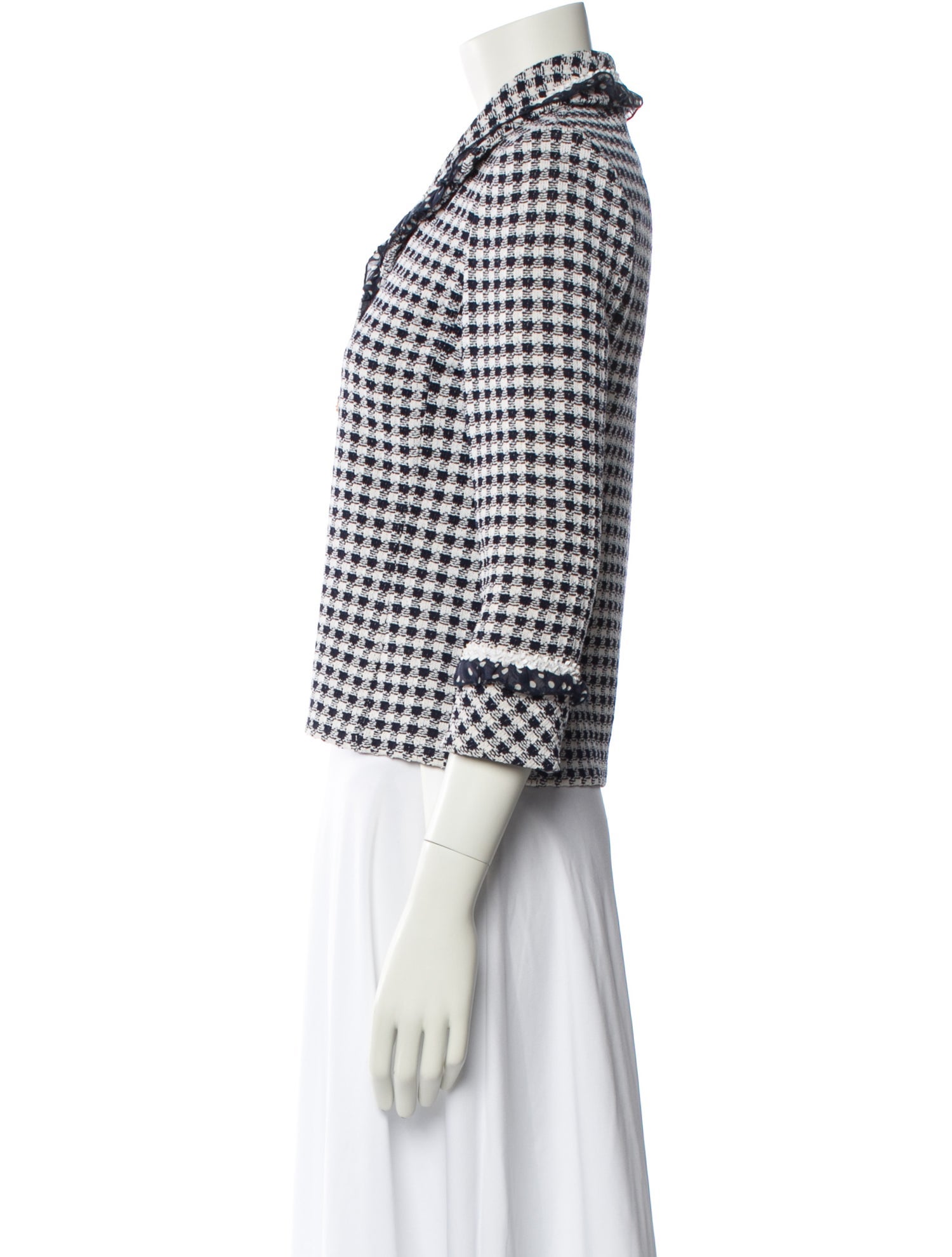 St. John Collection Houndstooth Print Blazer