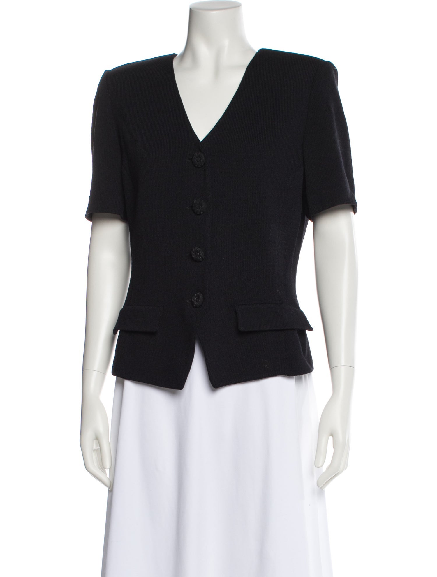 St. John Collection Wool Floral Print Jacket