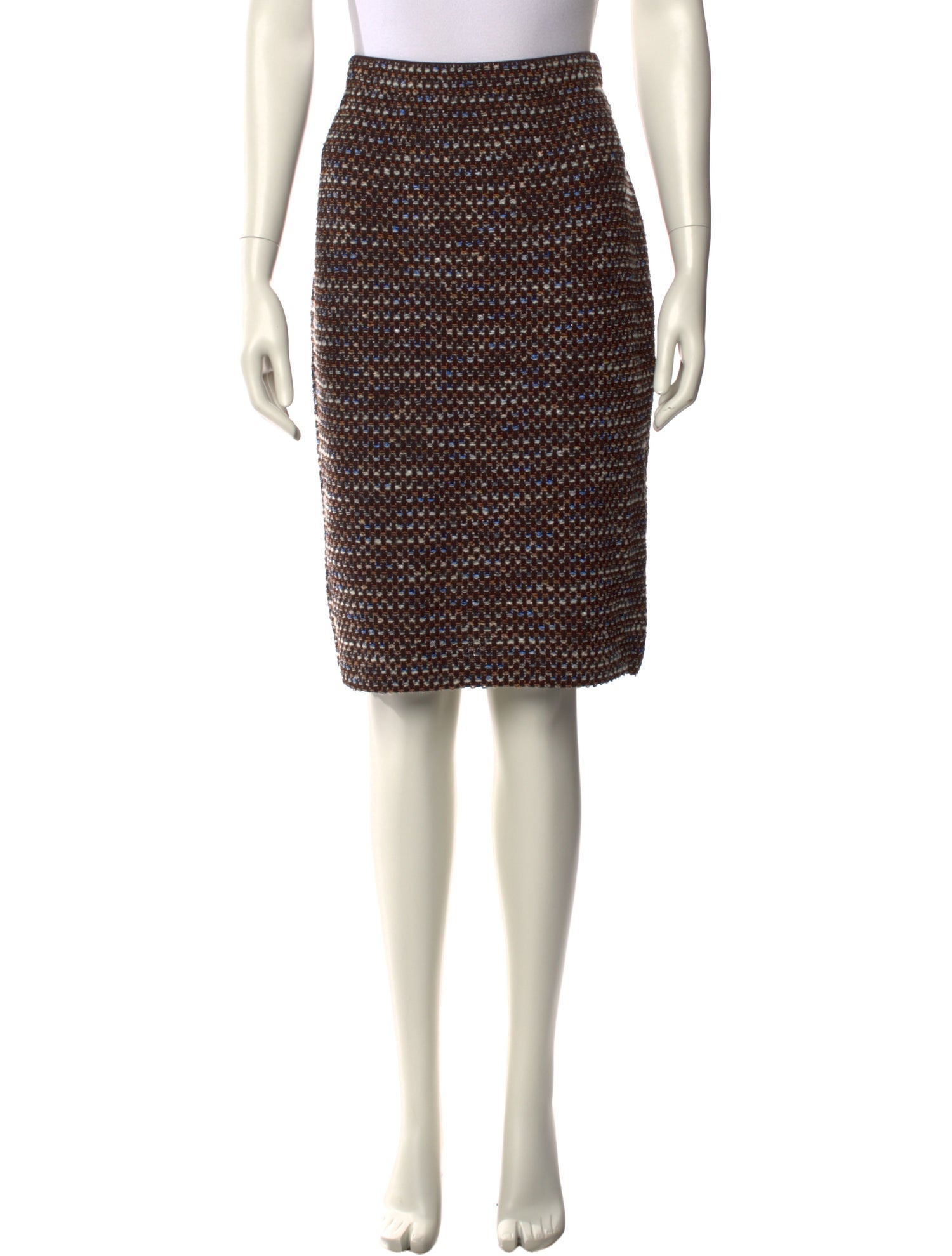 St. John Collection Wool Knee-Length Skirt