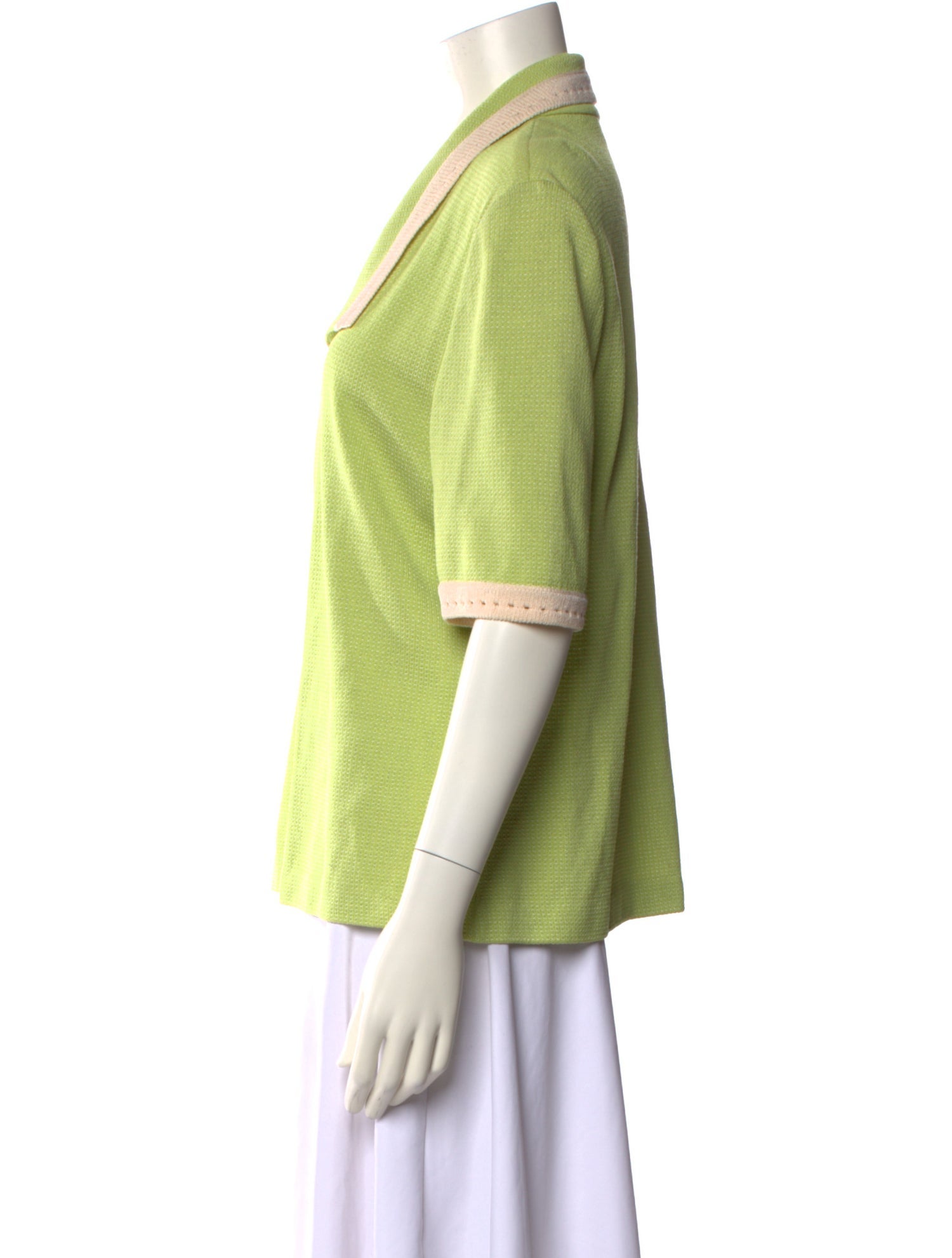 St. John Collection Wool V-Neck Sweater