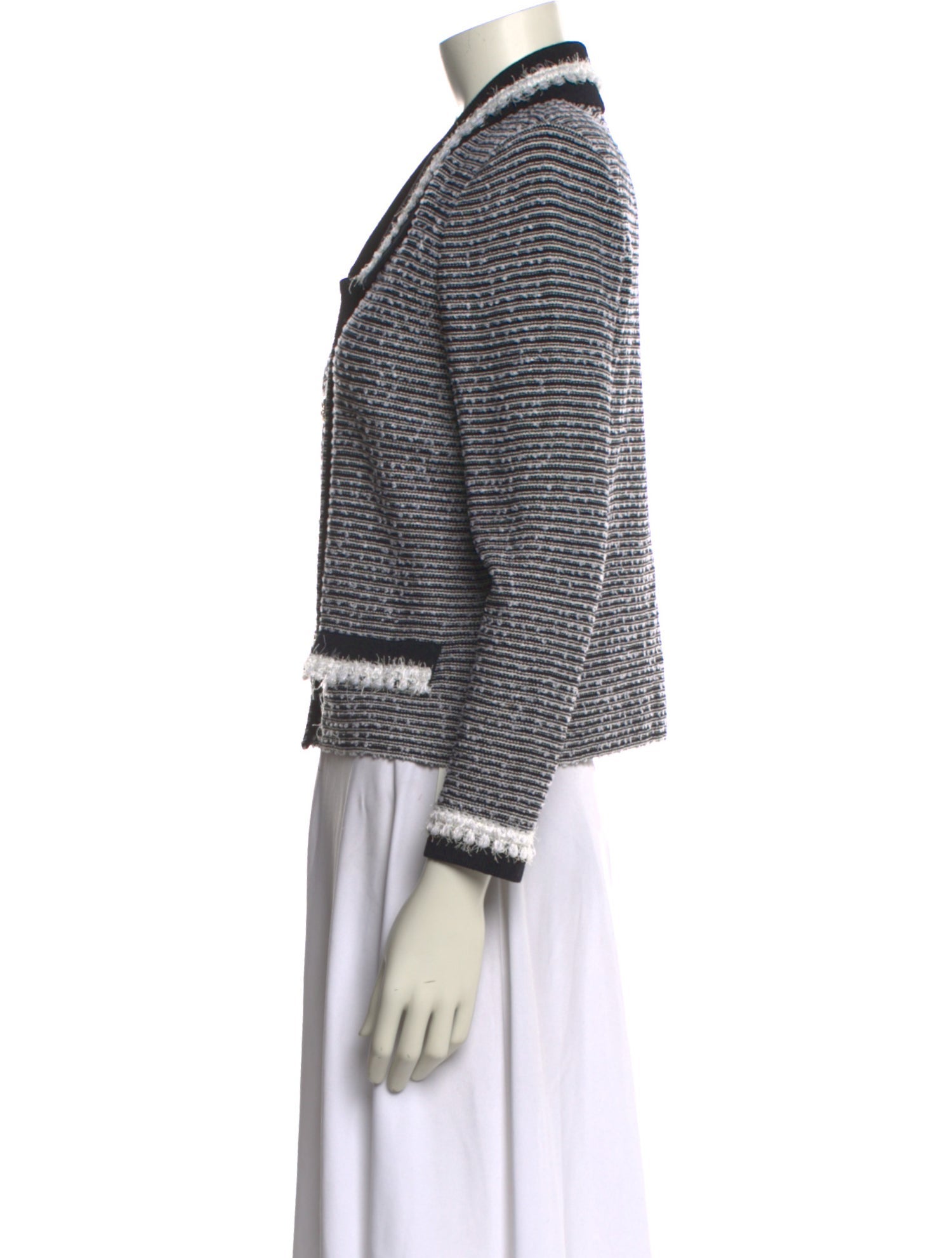 St. John Collection Wool Striped Sweater