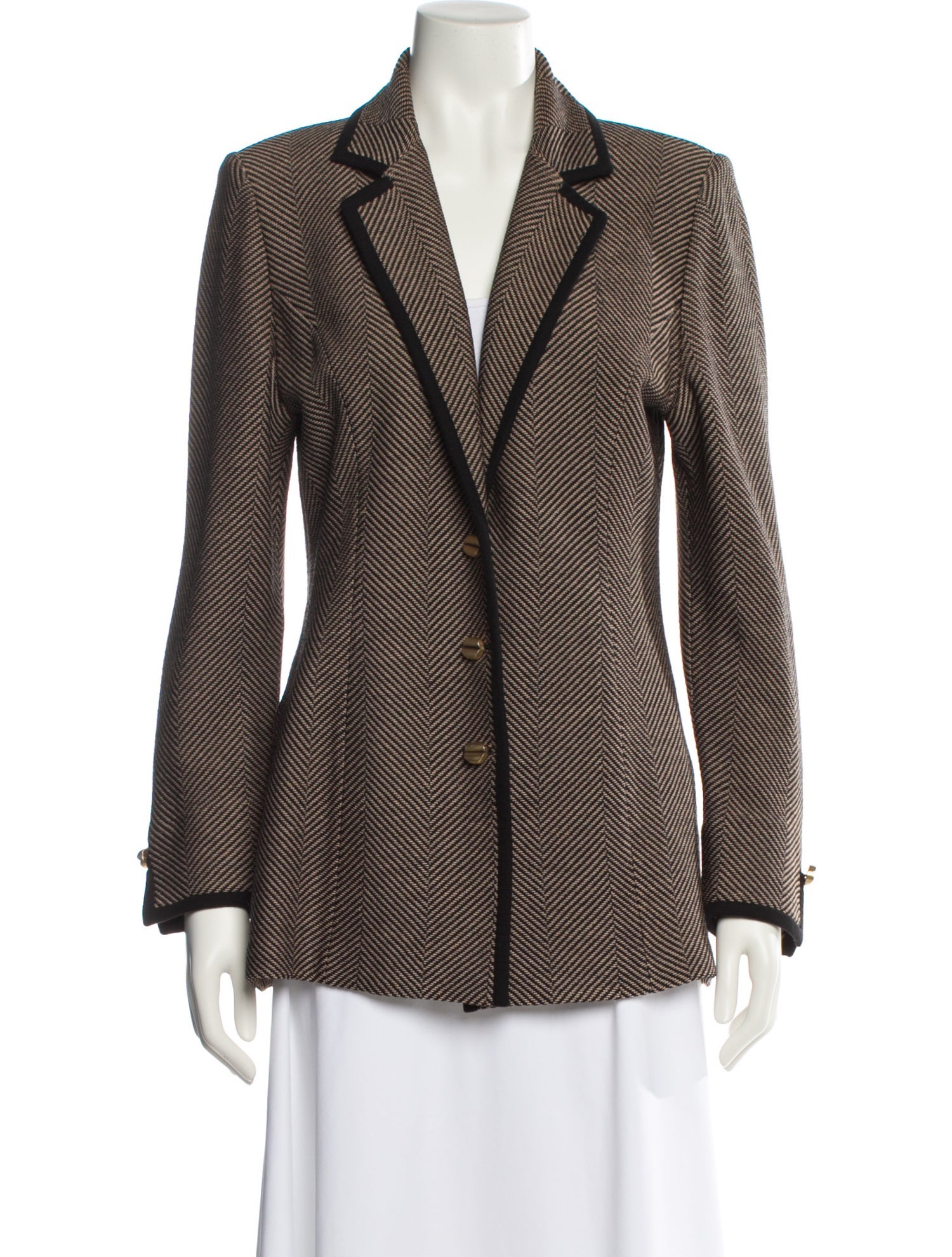 St. John Collection Wool Printed Blazer