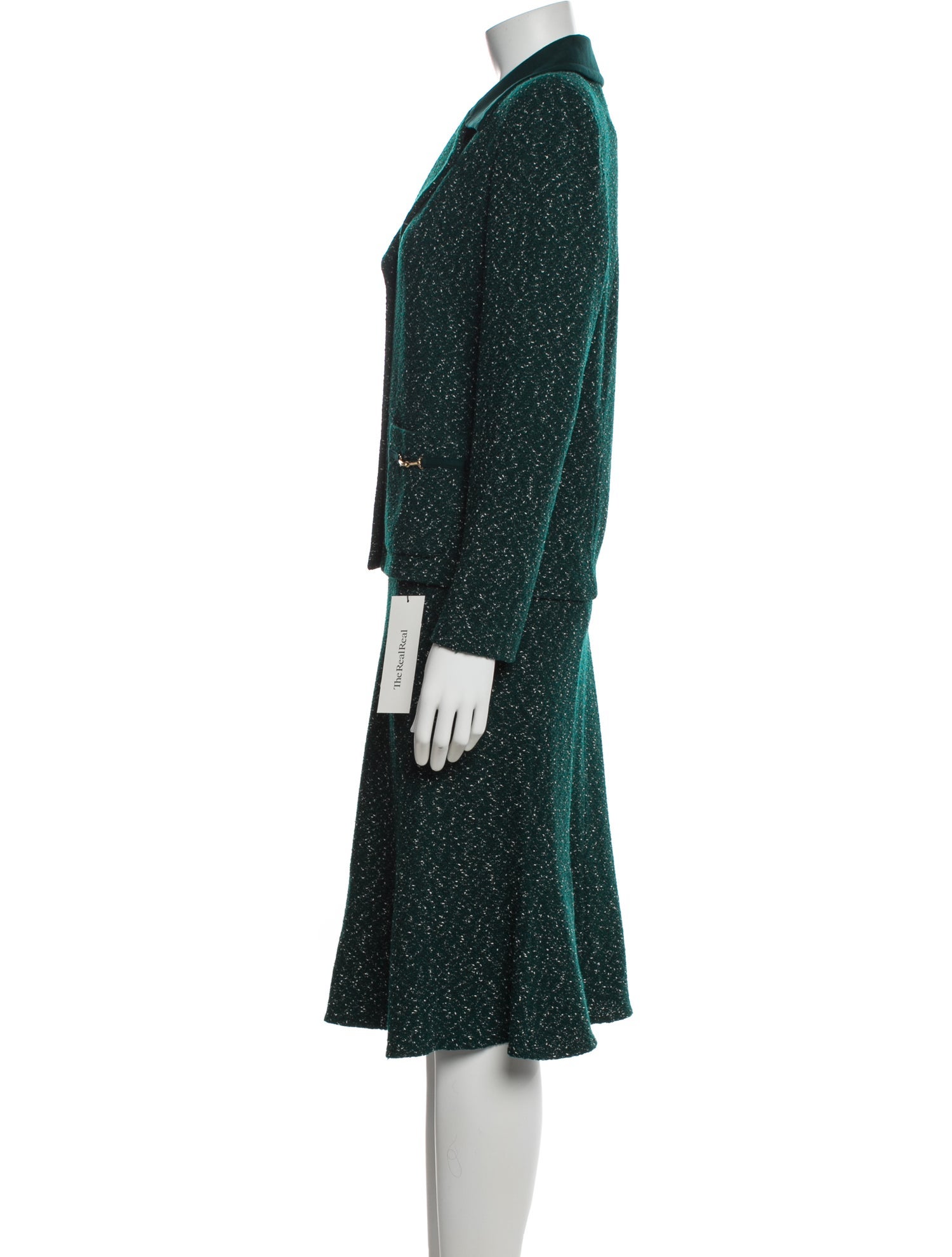 St. John Collection Wool Skirt Suit