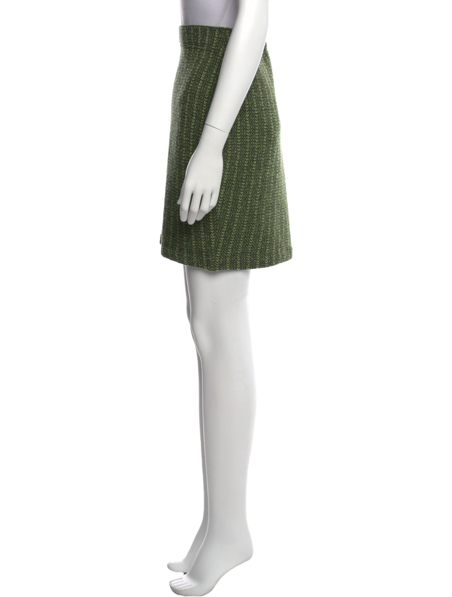 St. John Collection Wool Mini Skirt