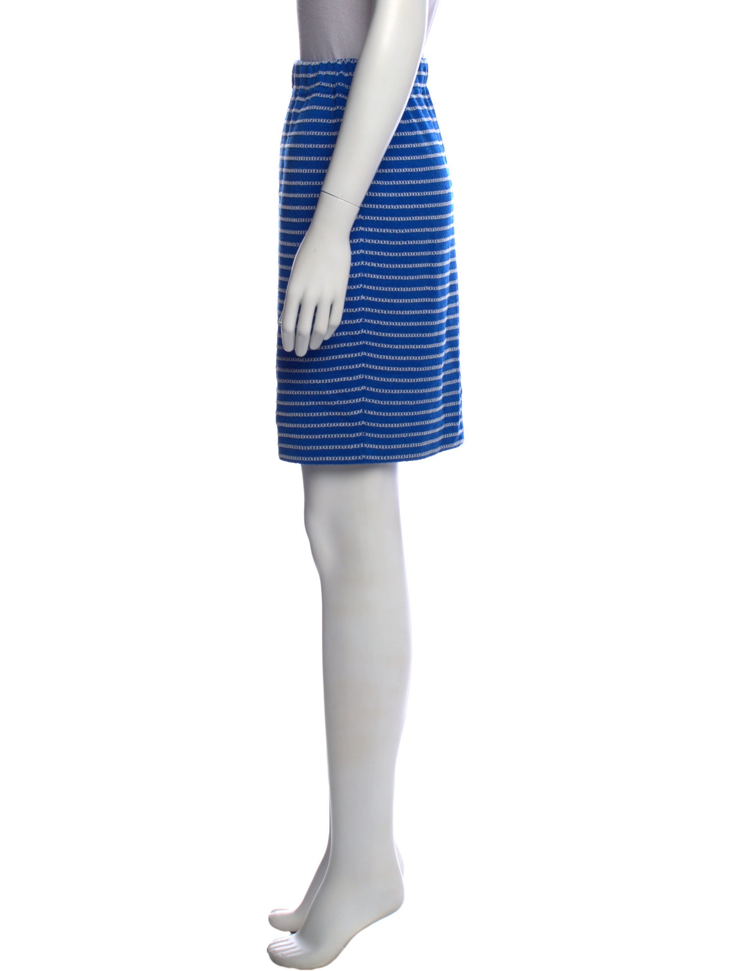 St. John Collection Striped Knee-Length Skirt