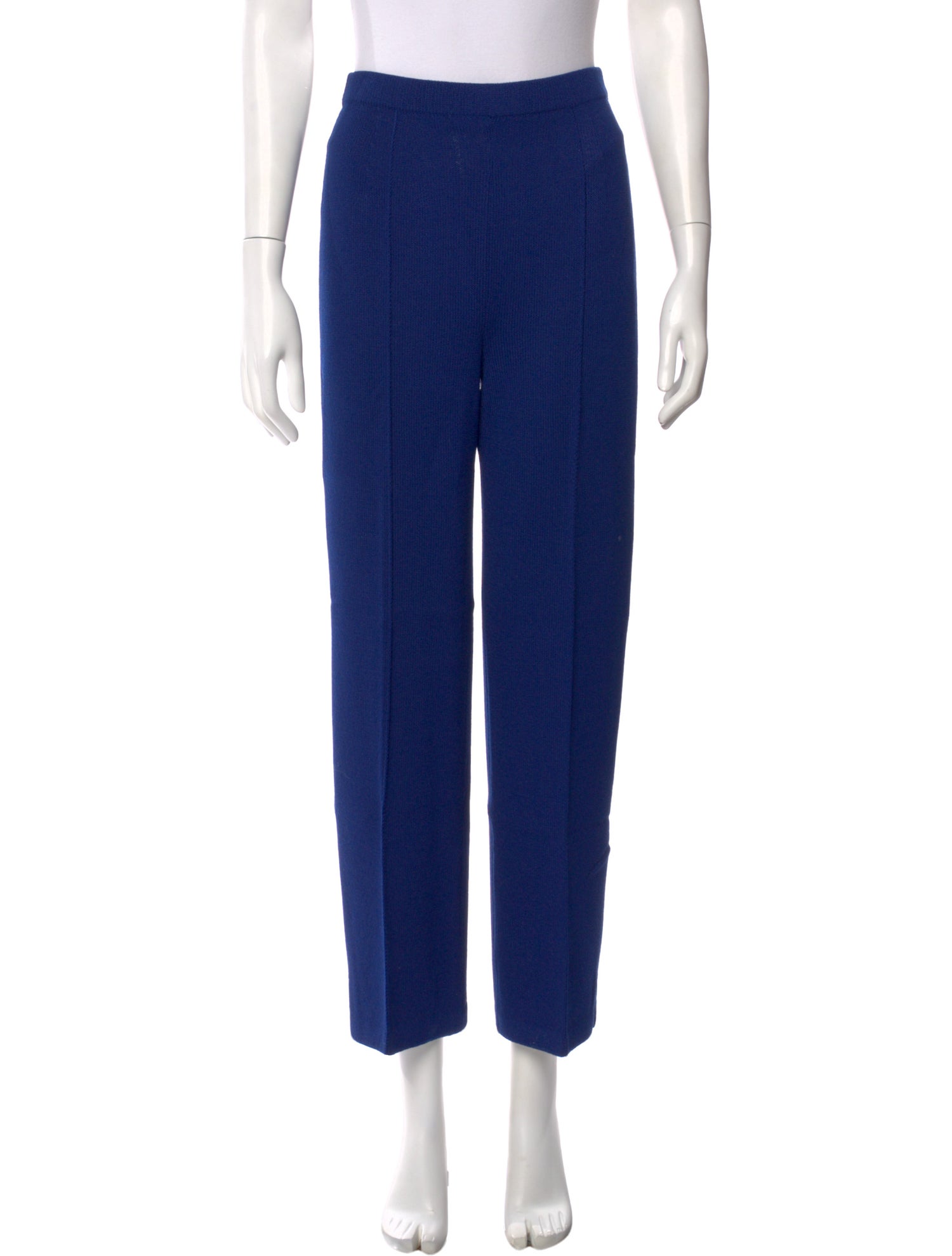 St. John Collection Wool Straight Leg Pants