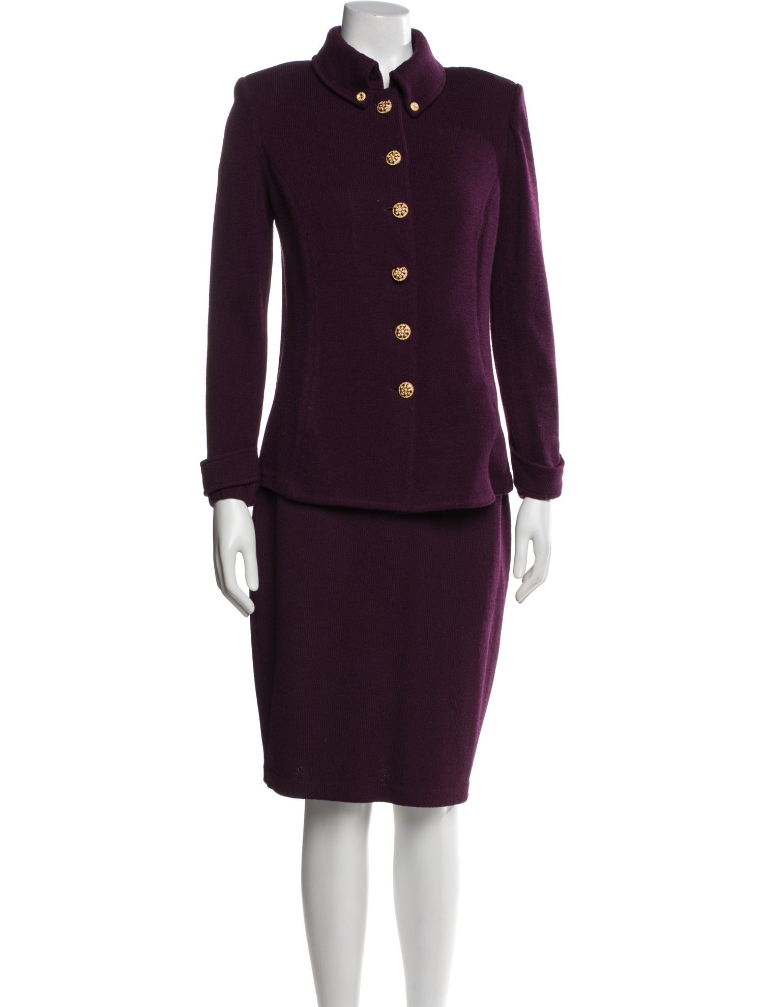 St. John Collection Wool Skirt Suit