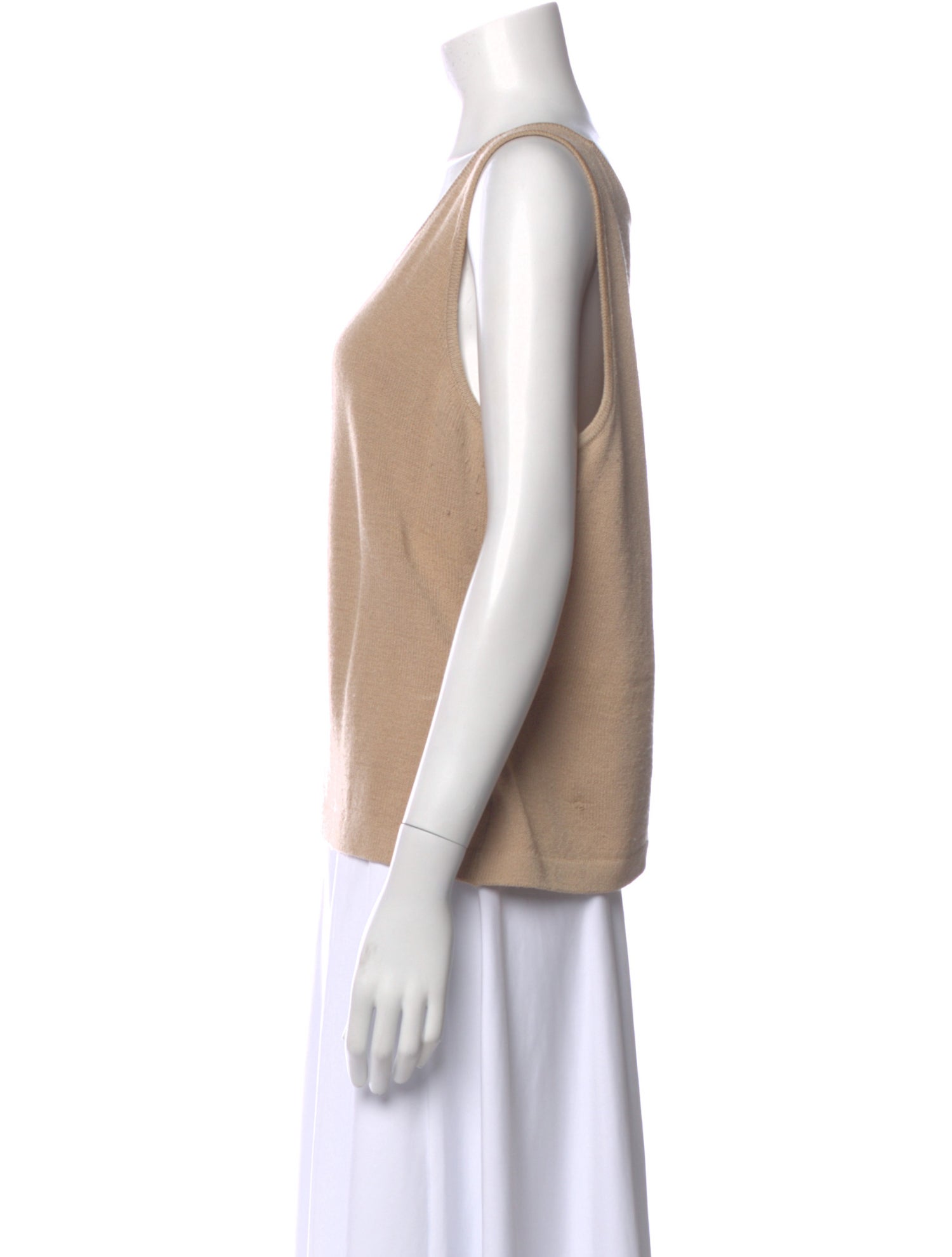 St. John Collection Wool Scoop Neck Top