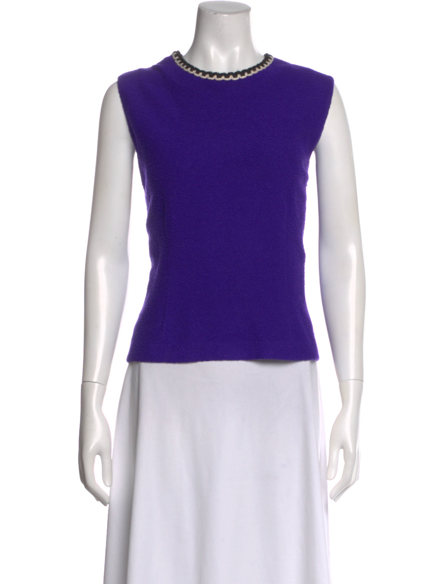 St. John Collection Wool Crew Neck Top