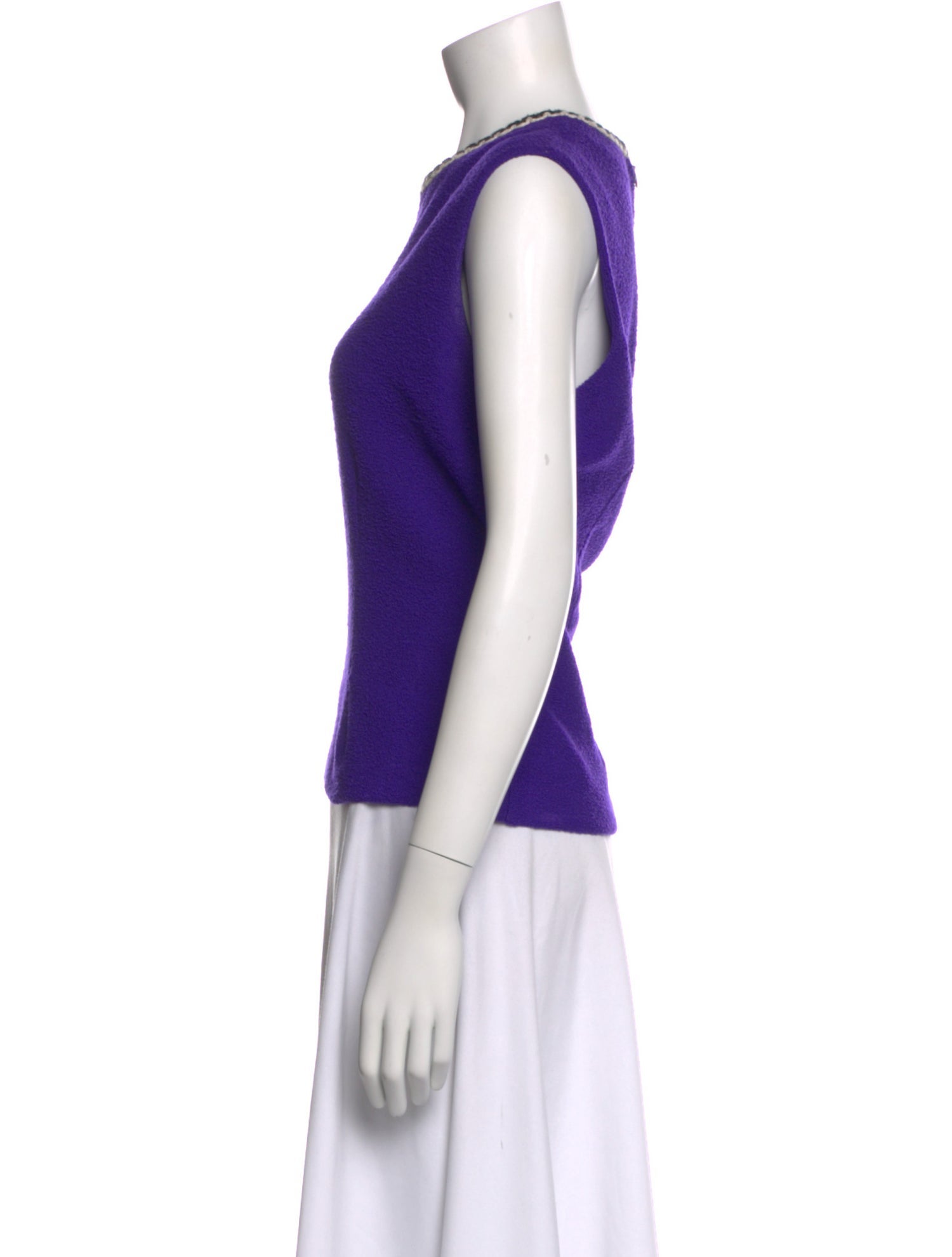 St. John Collection Wool Crew Neck Top