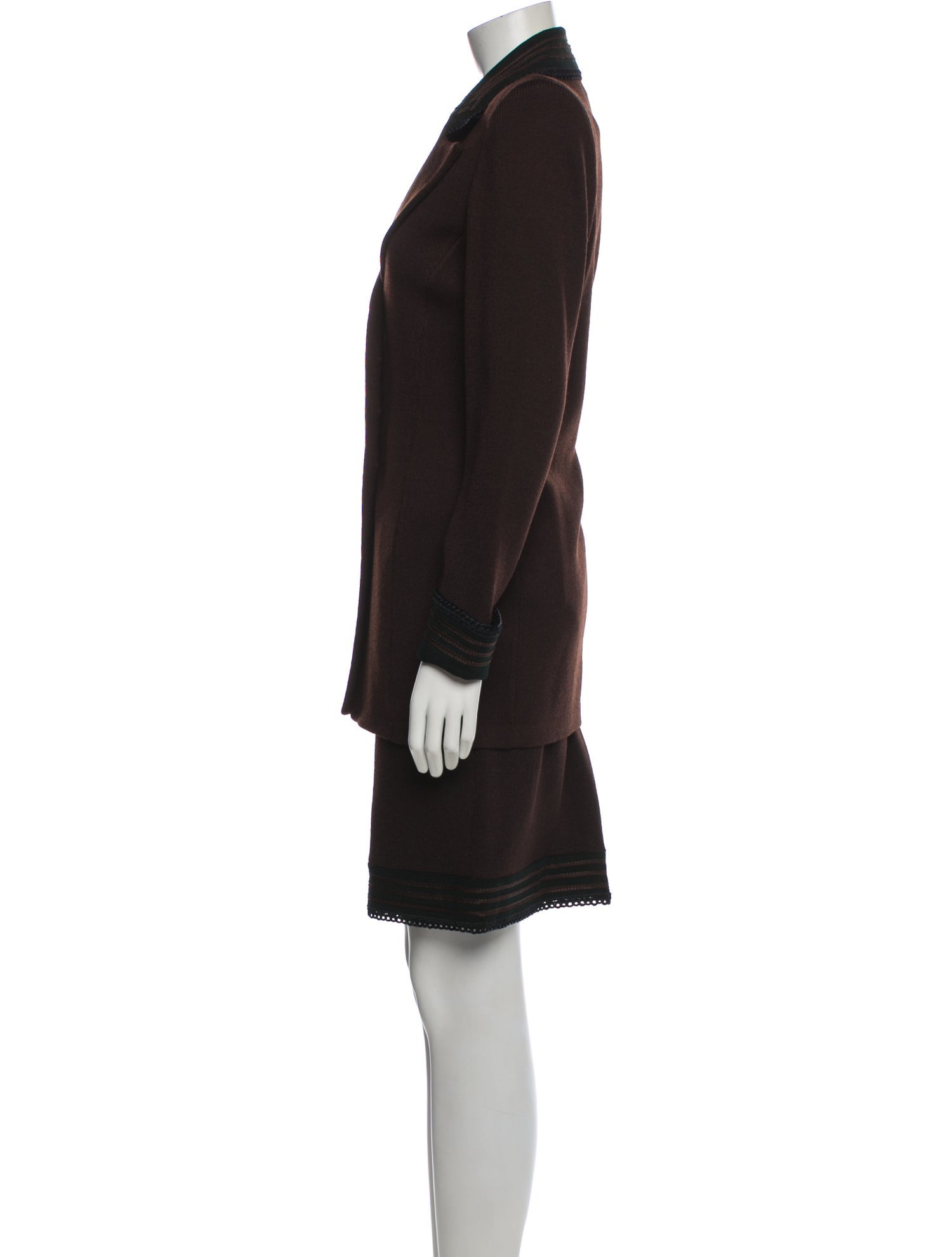 St. John Collection Wool Skirt Set