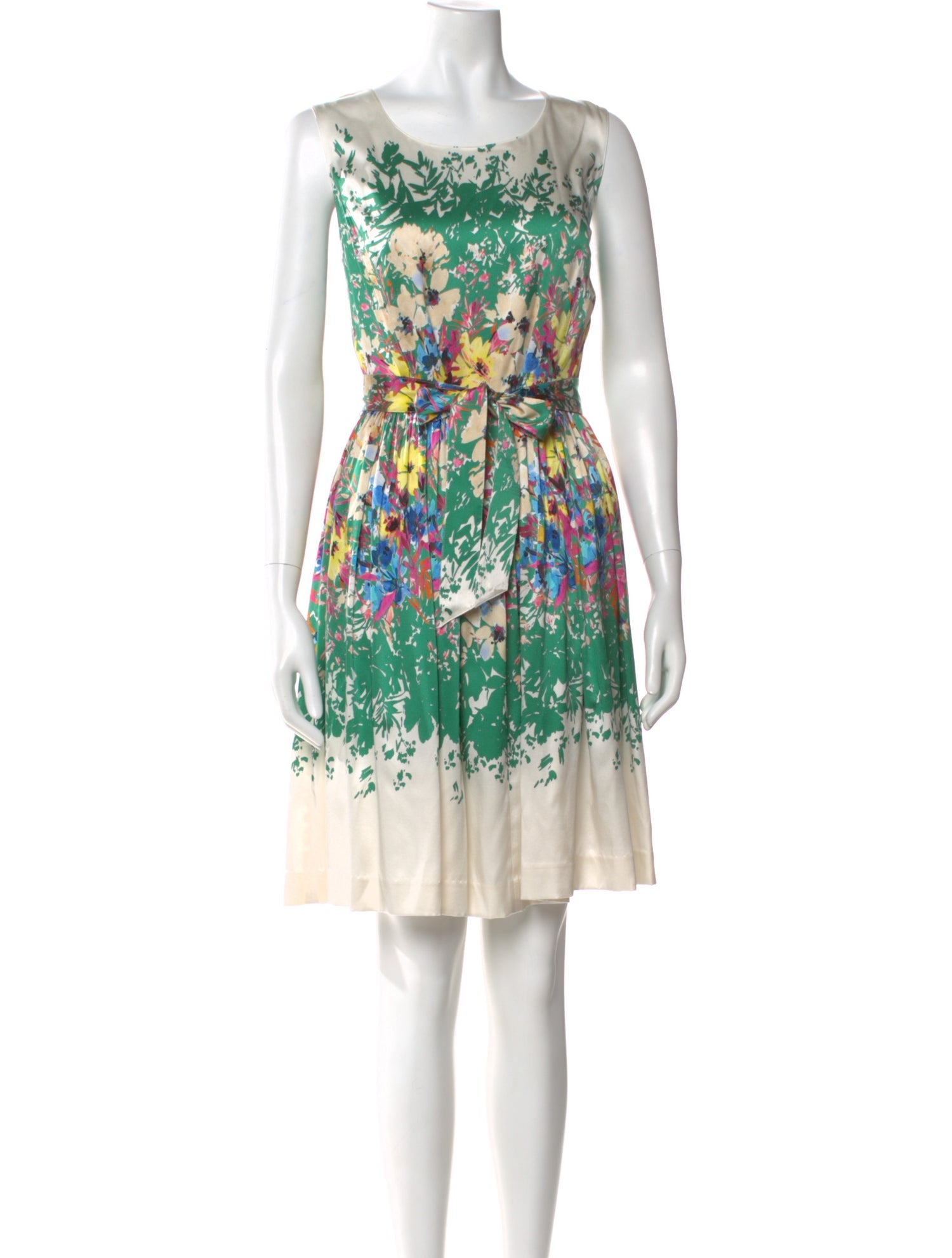 St. John Collection Silk Knee-Length Dress