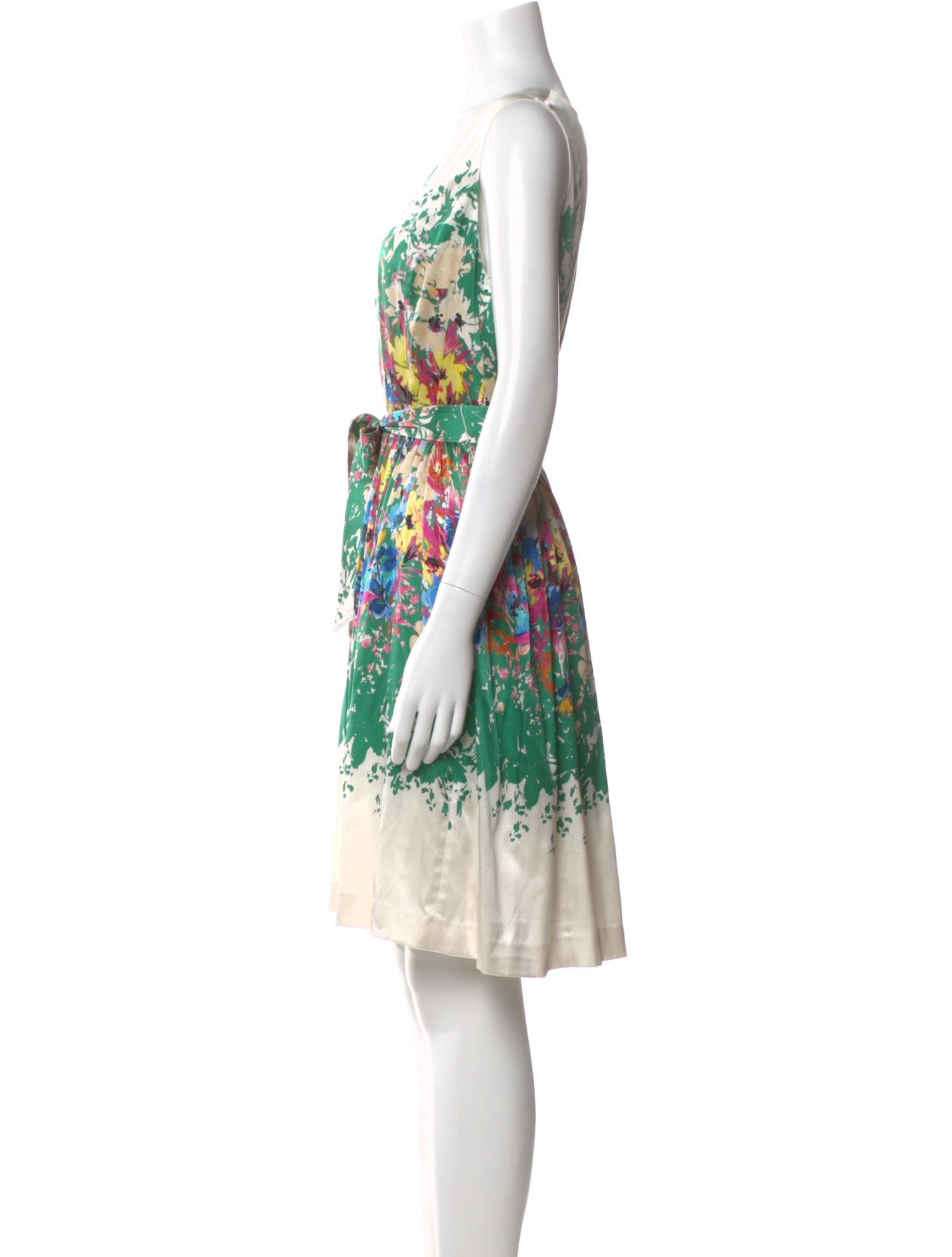 St. John Collection Silk Knee-Length Dress