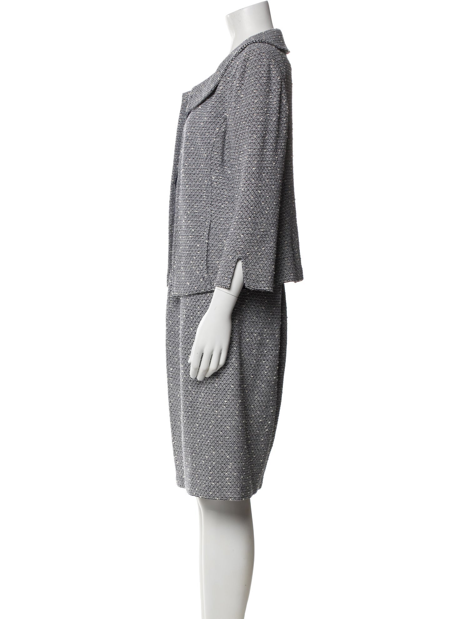 St. John Collection Printed Skirt Suit