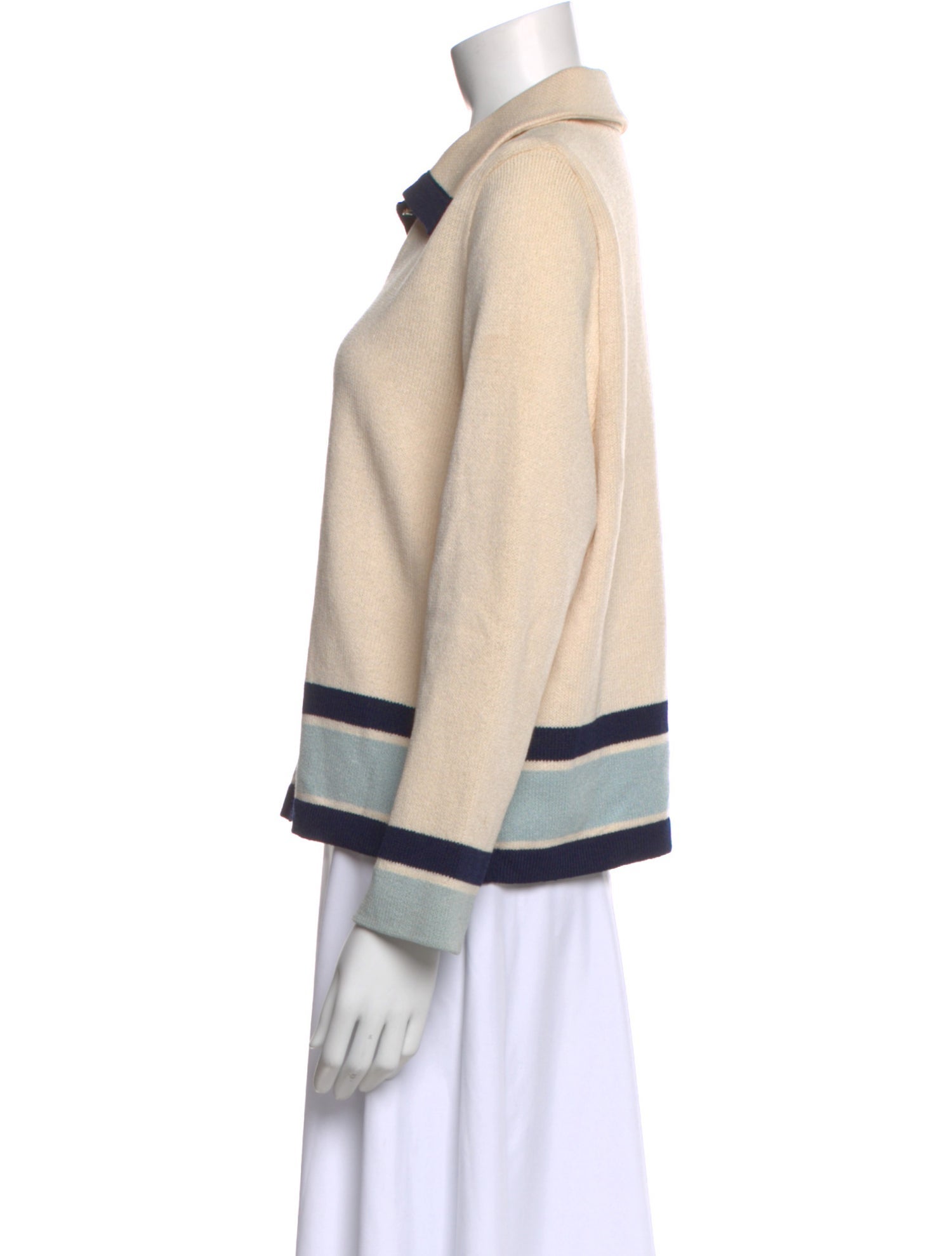 St. John Collection Colorblock Pattern Crew Neck Sweater