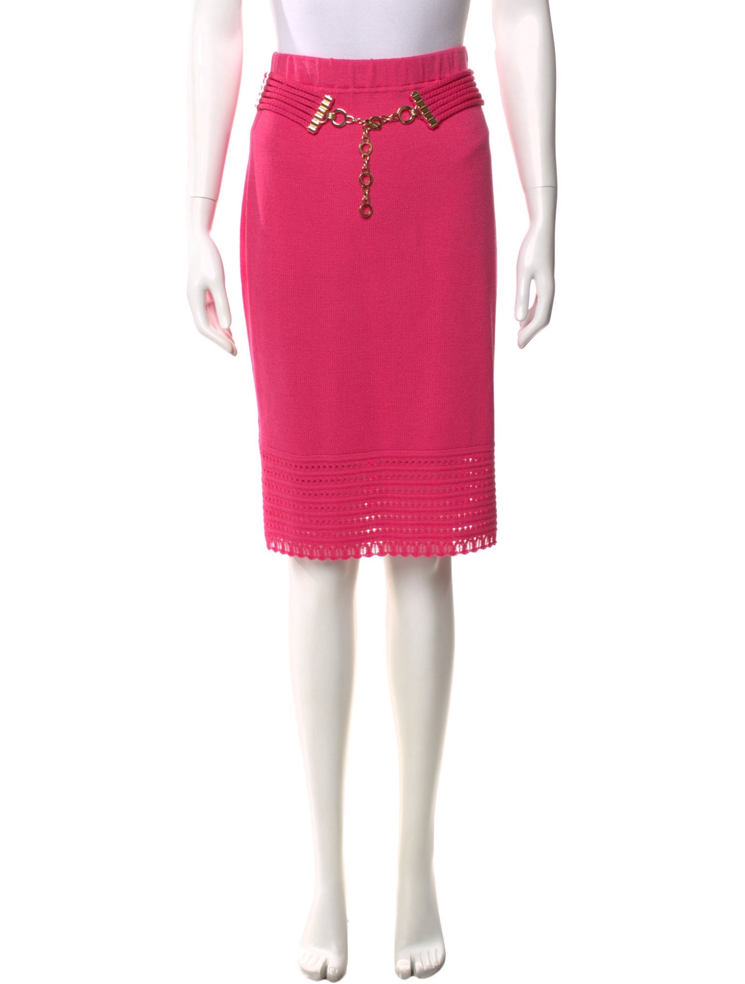 St. John Collection Wool Knee-Length Skirt