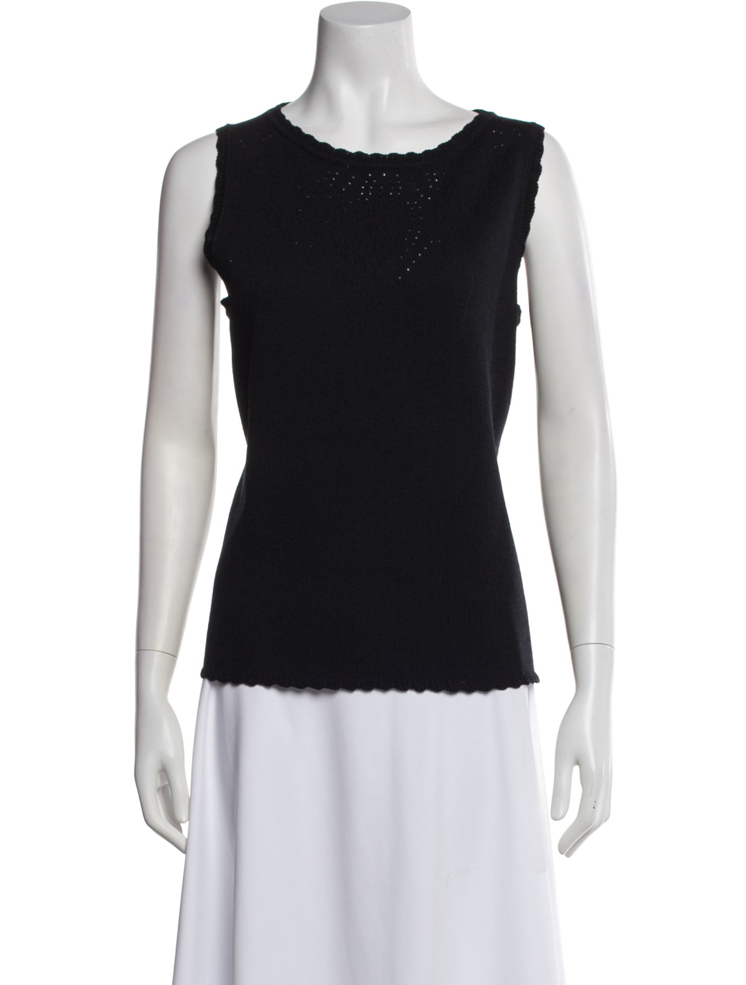 St. John Collection Wool Crew Neck Top