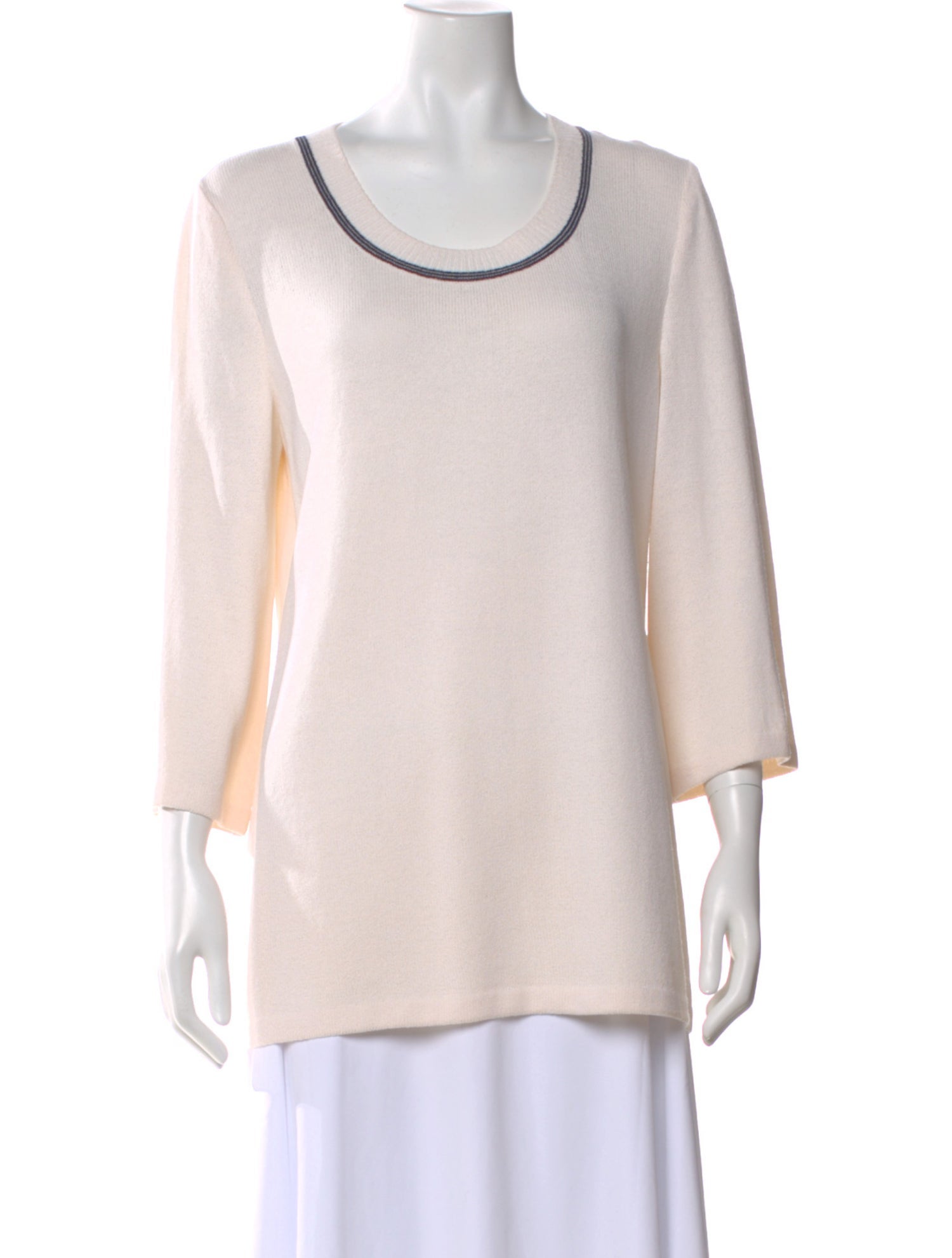 St. John Collection Wool Crew Neck Top