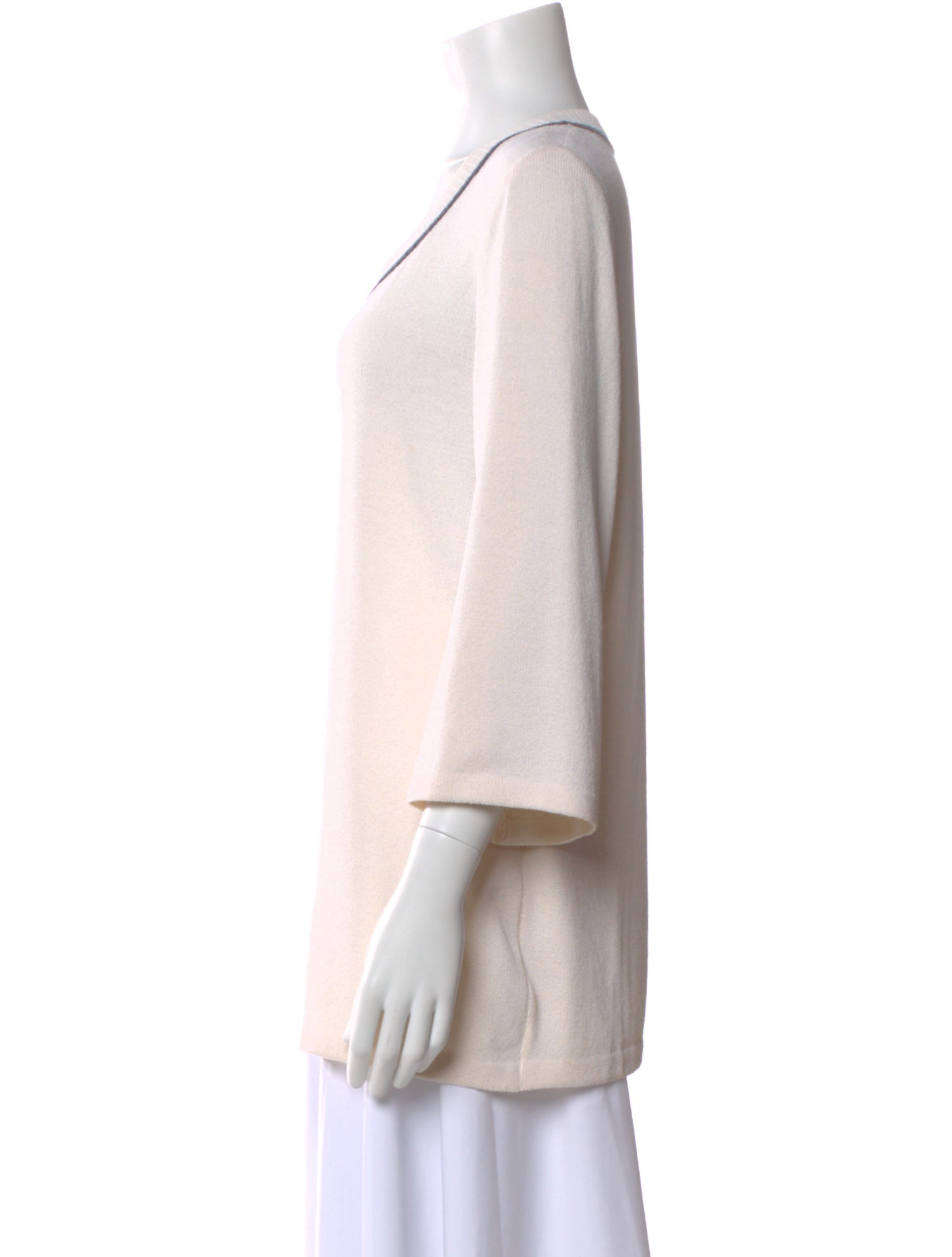 St. John Collection Wool Crew Neck Top