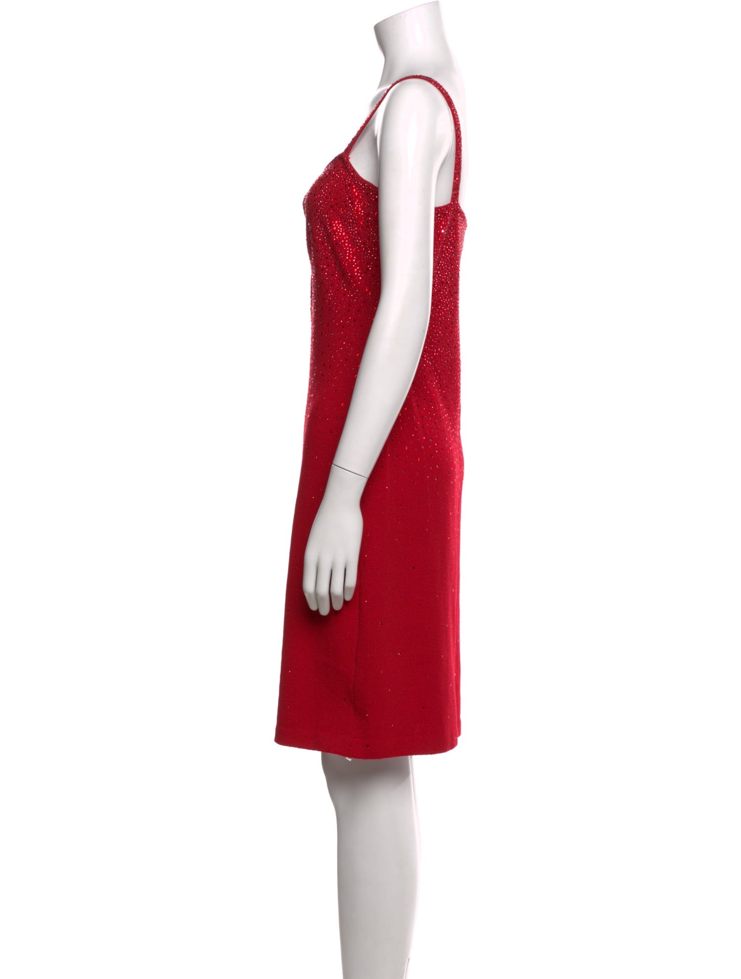 St. John Collection V-Neck Mini Dress