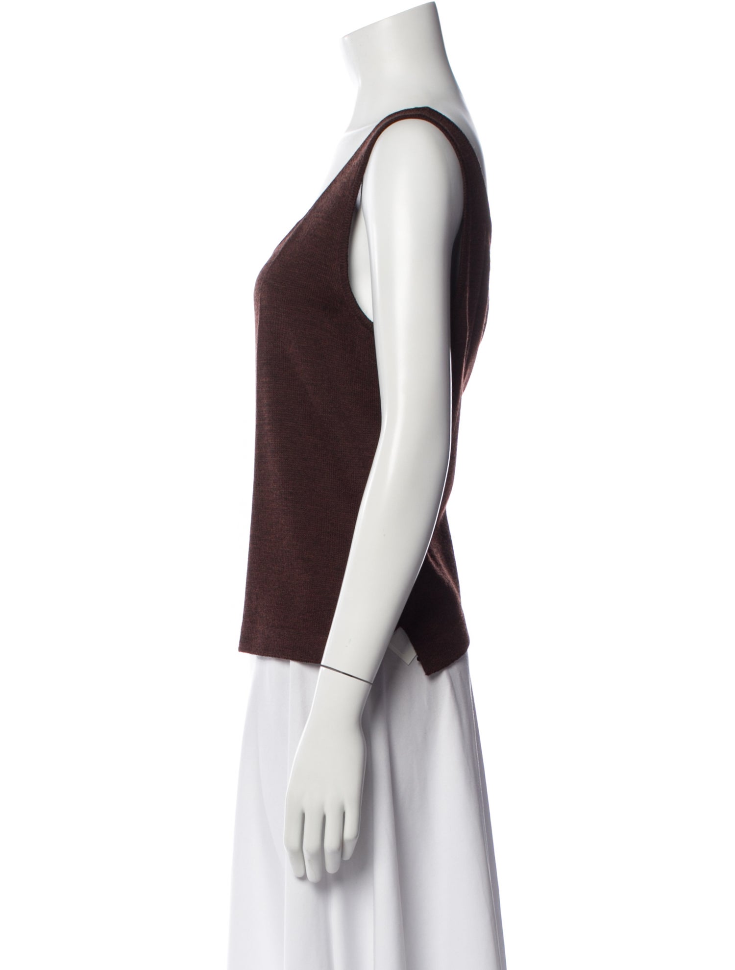 St. John Wool Scoop Neck Top