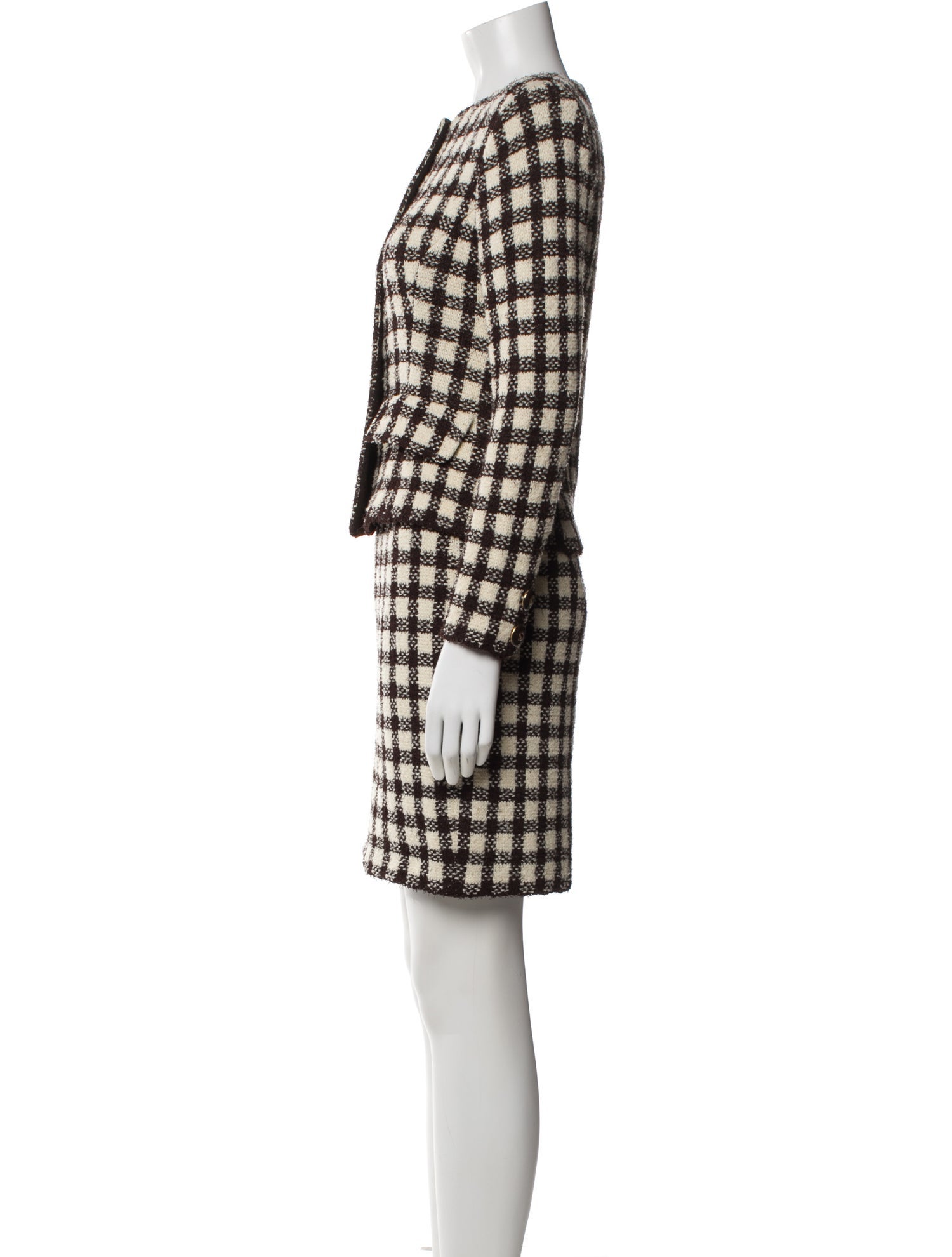 St. John Collection Plaid Print Set