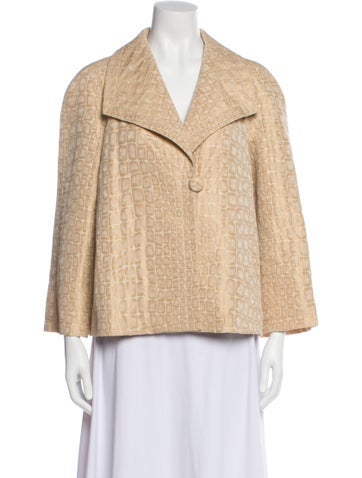 Pre-owned St John Jacket In Neutral