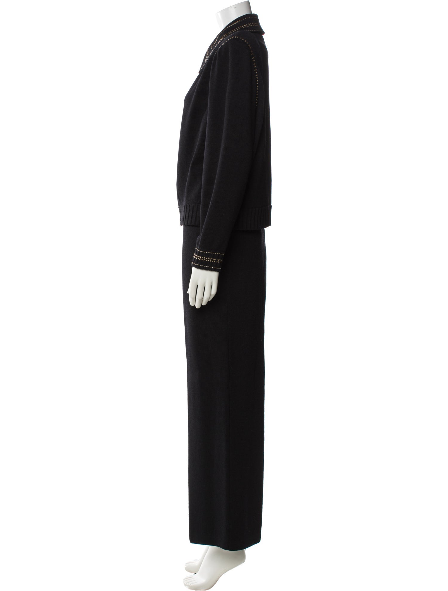 St. John Collection Studded Accents Pant Set