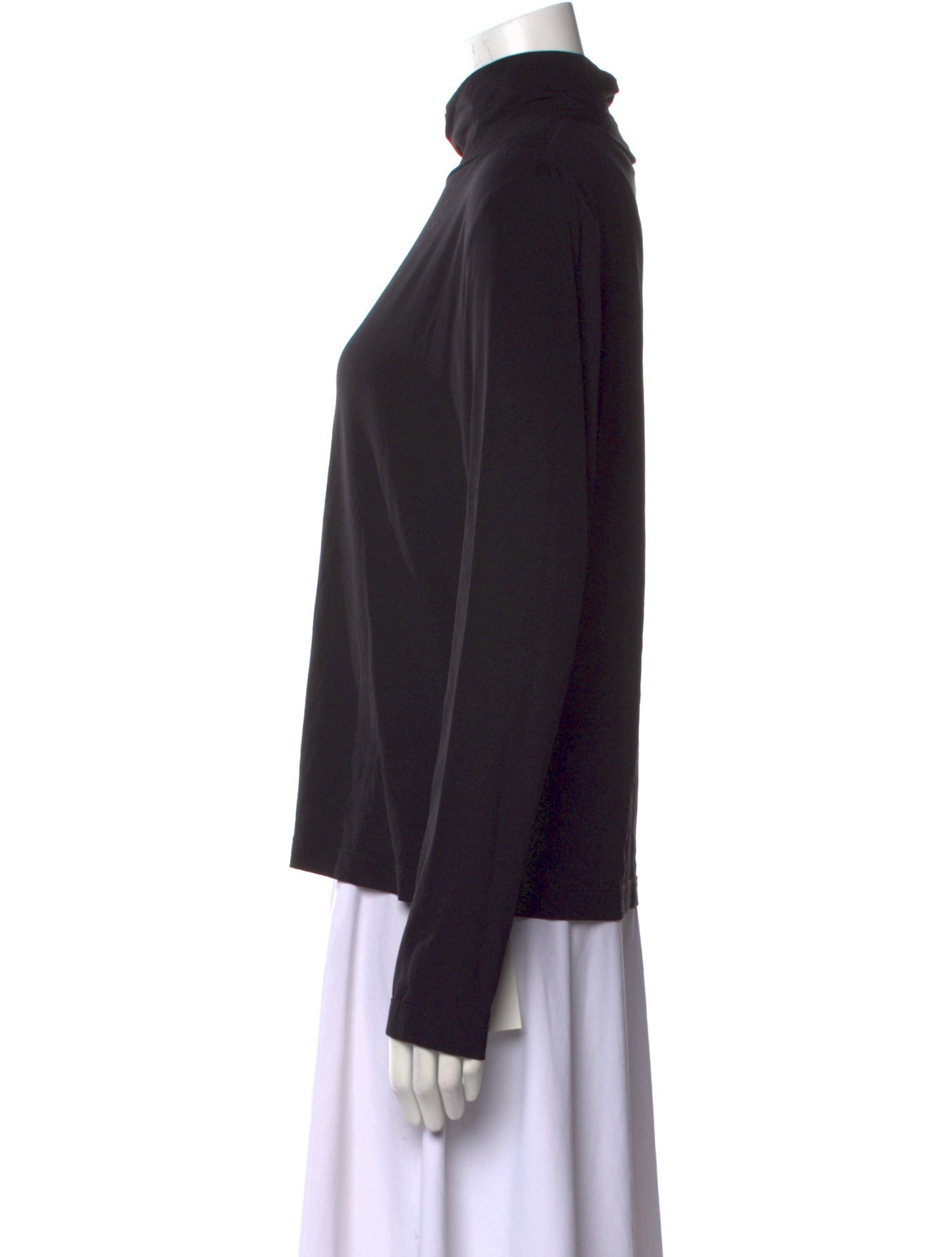 St. John Caviar Nylon Turtleneck Sweatshirt