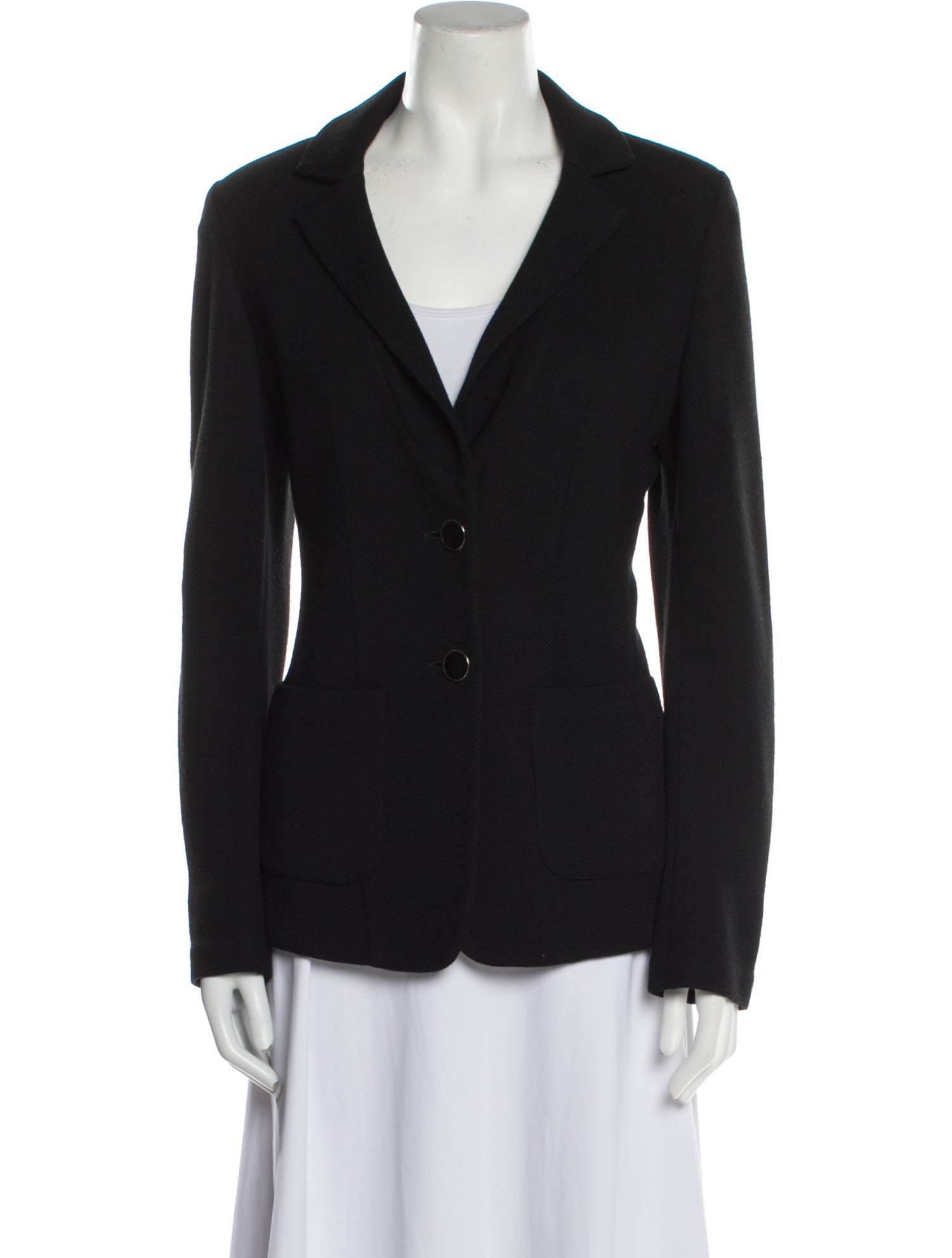 St. John Caviar Wool Blazer
