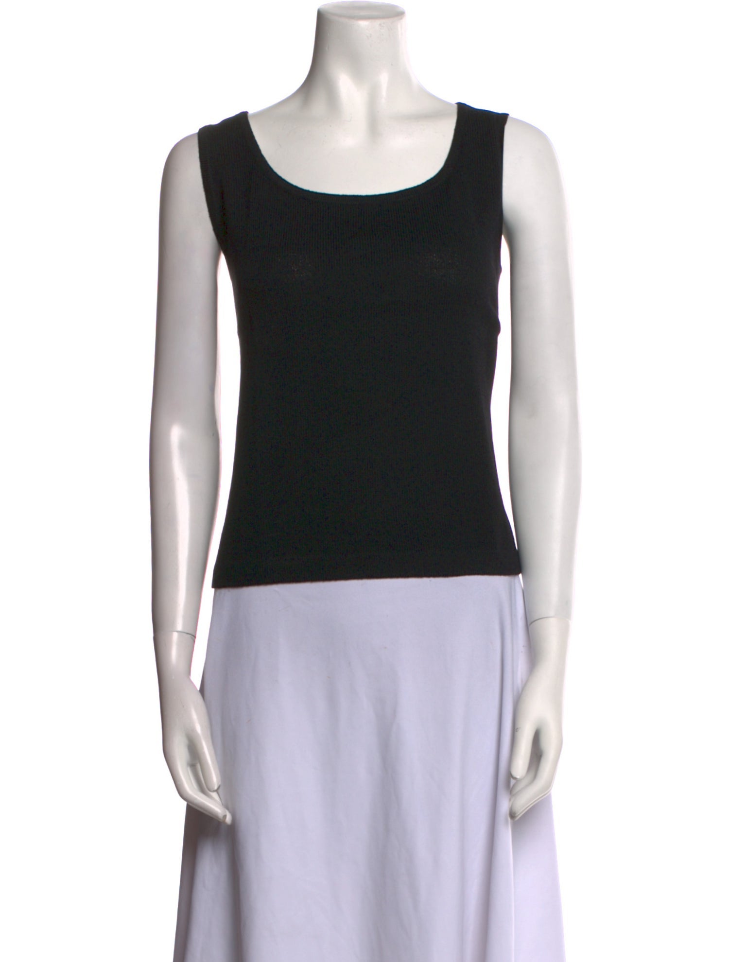 St. John Caviar Wool Scoop Neck Sweater w/ Tags