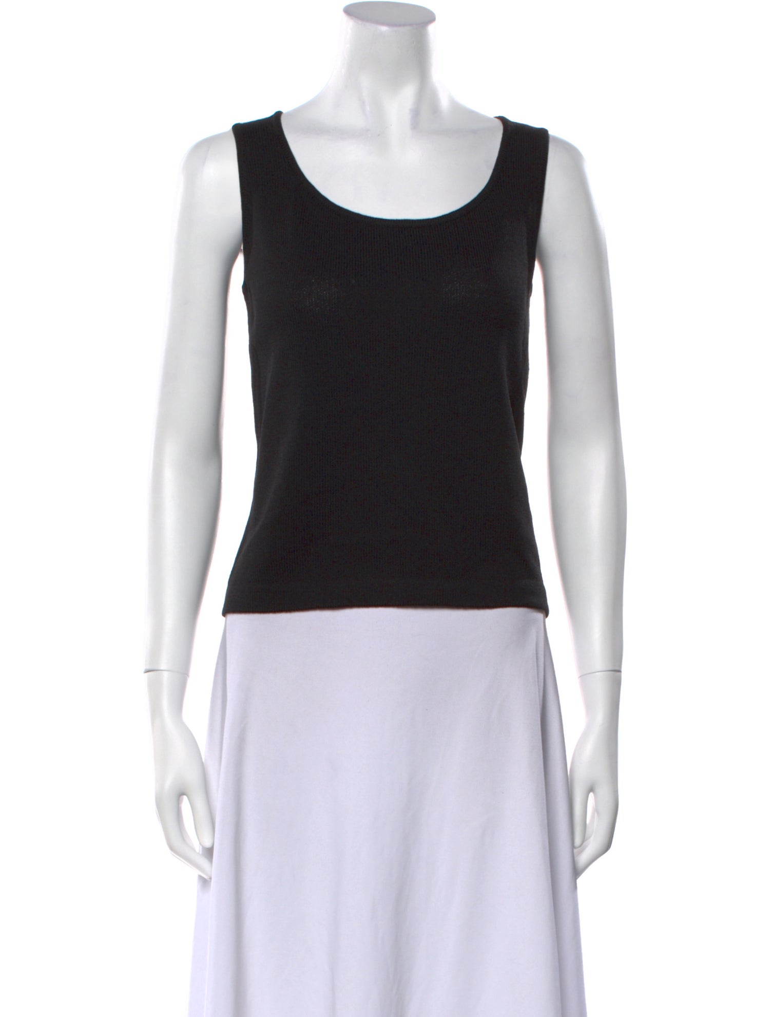 St. John Caviar Wool Scoop Neck Sweater