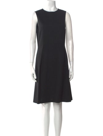 St. John Caviar Crew Neck Knee-Length Dress