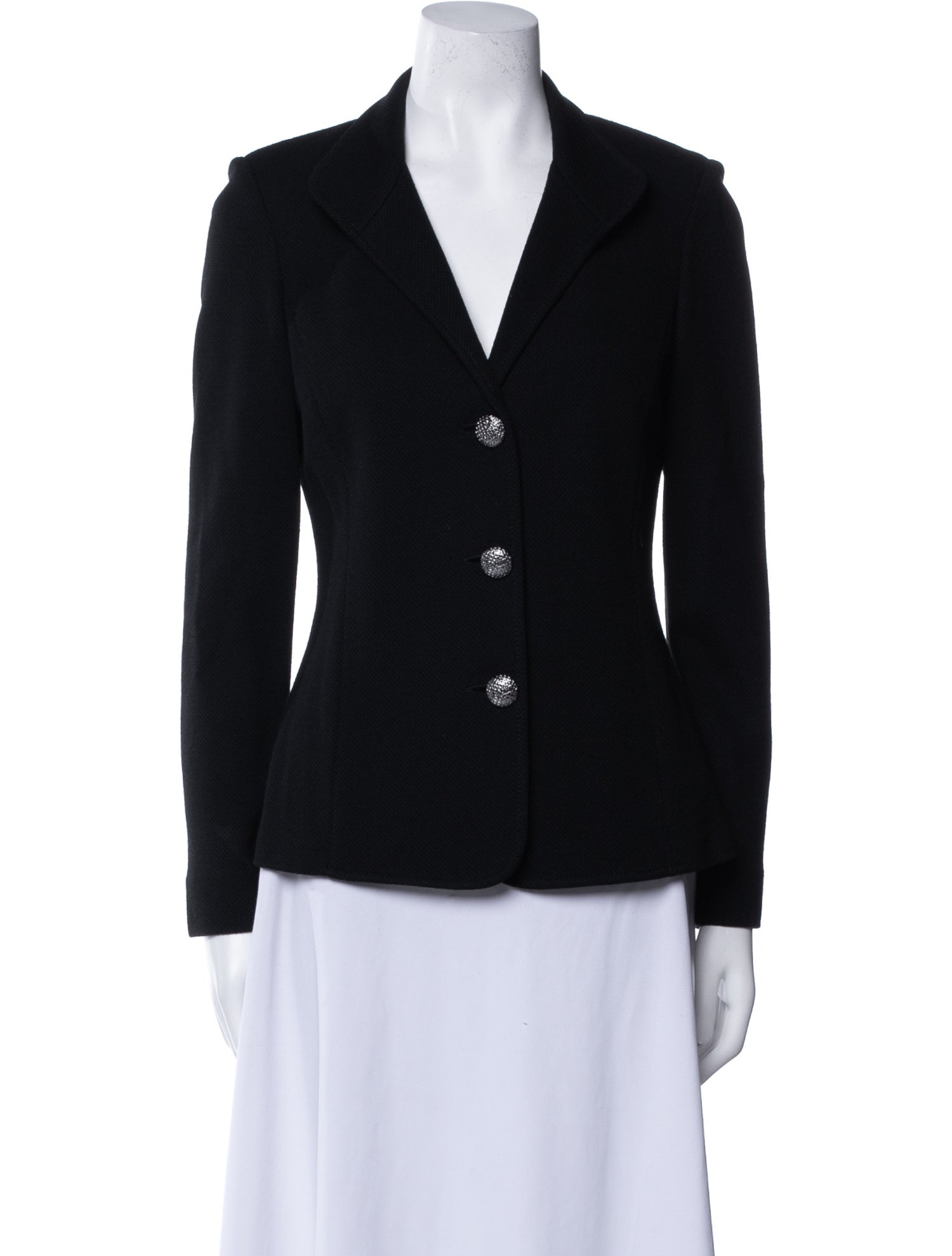 St. John Caviar Wool Blazer