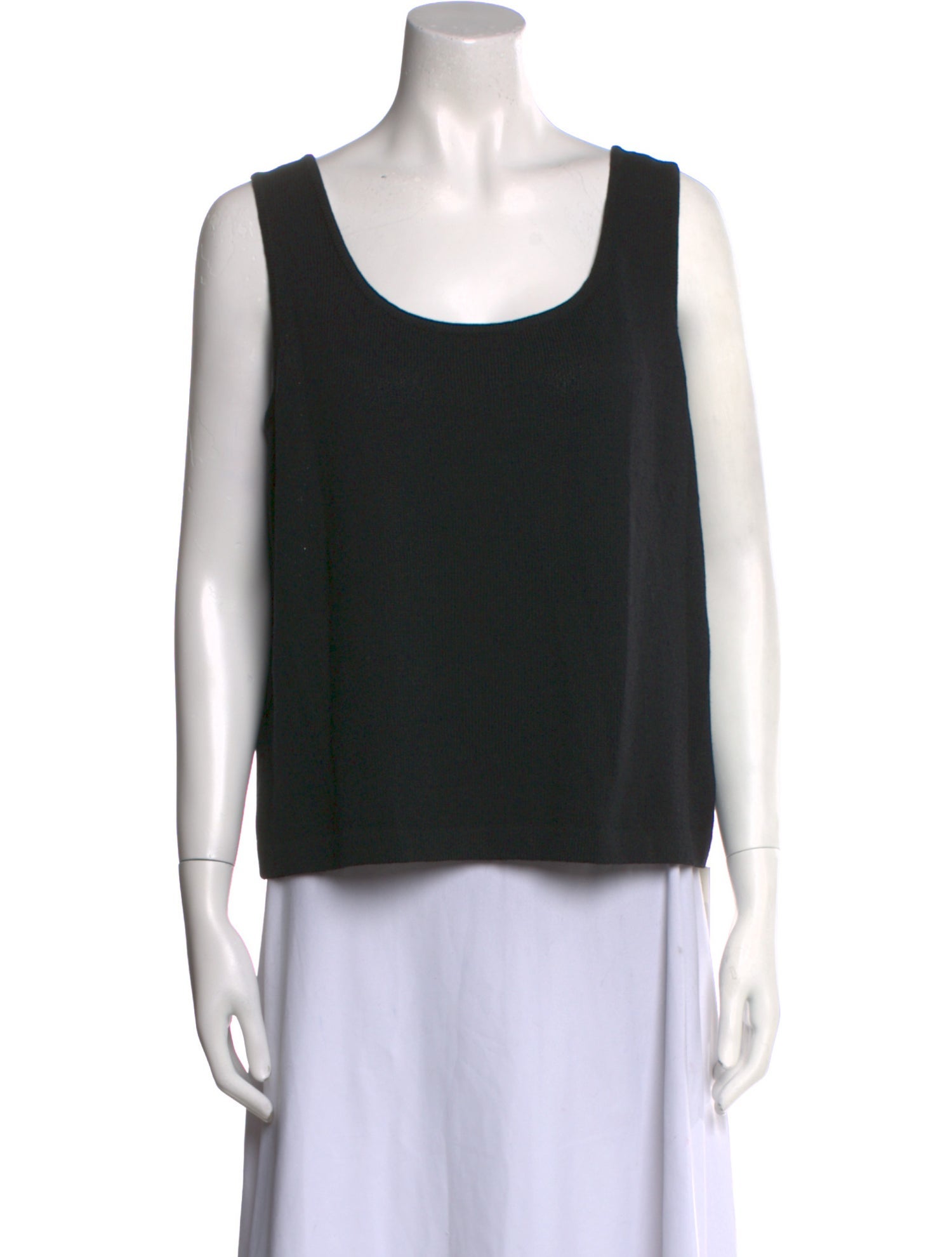 St. John Caviar Wool Scoop Neck Sweater