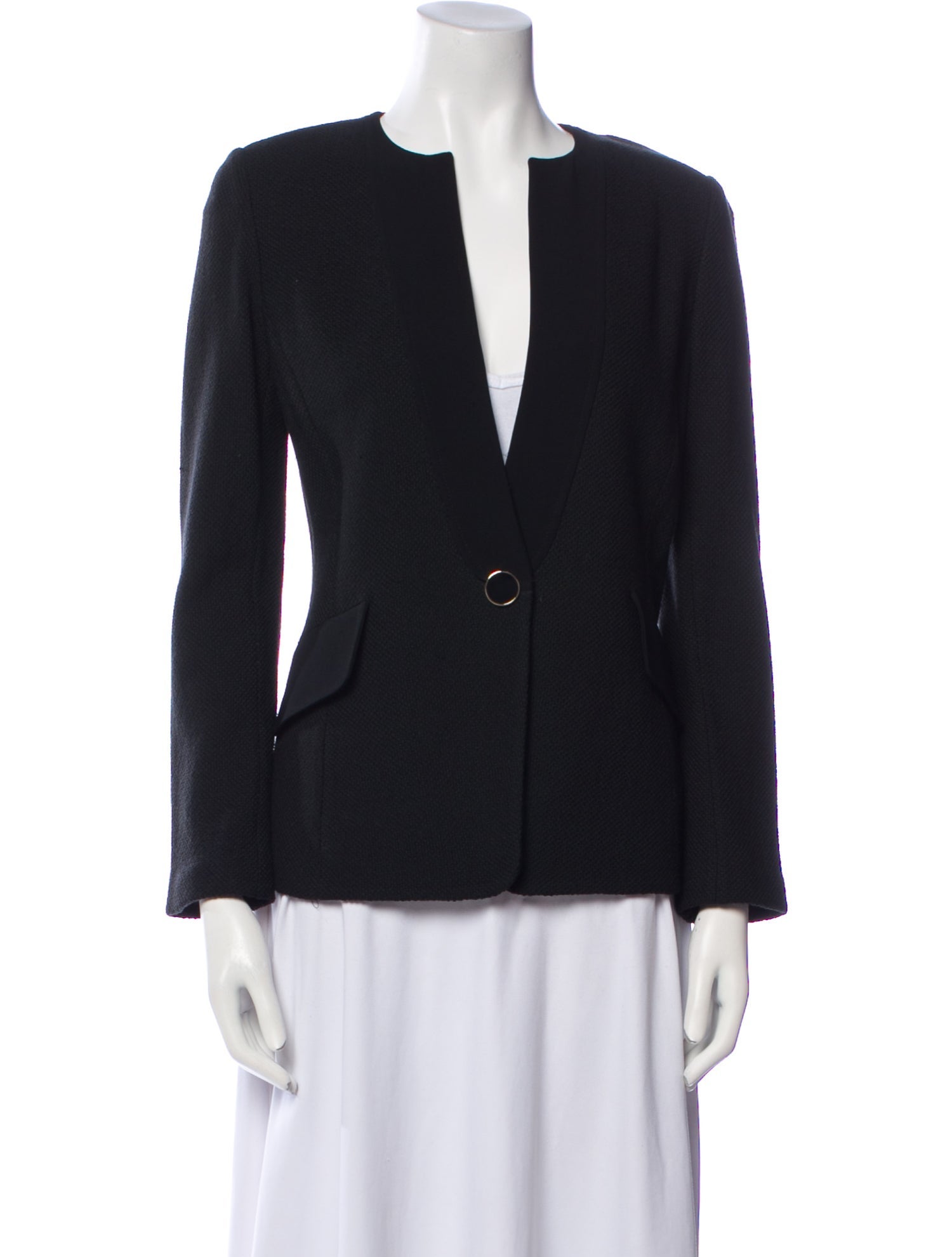 St. John Caviar Wool Blazer