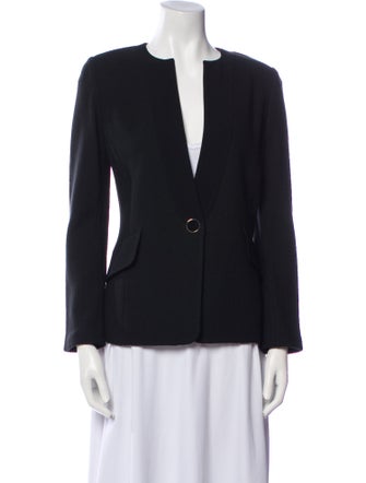 St. John Caviar Wool Blazer