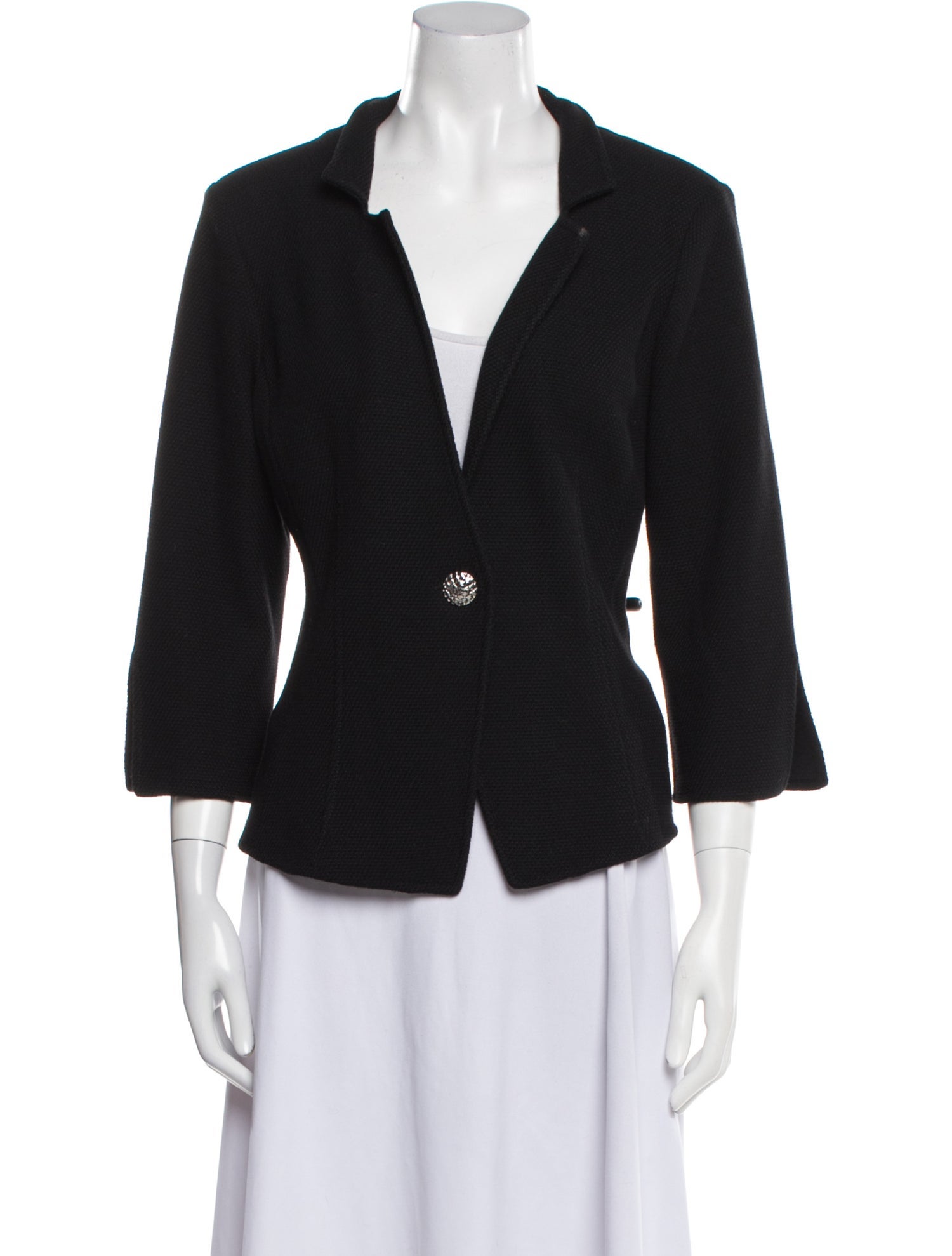 St. John Caviar Wool Blazer