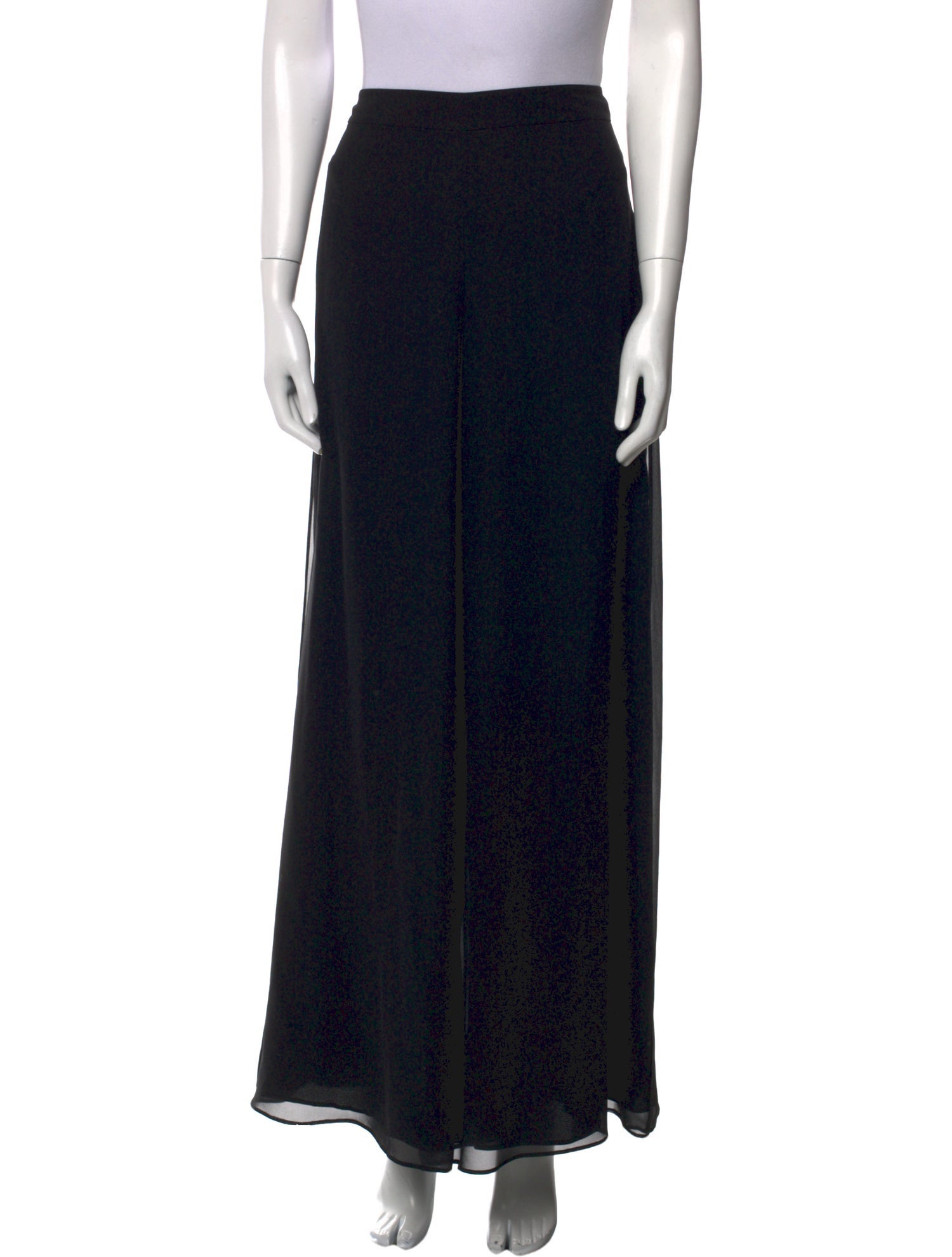 St. John Caviar Silk Wide Leg Pants