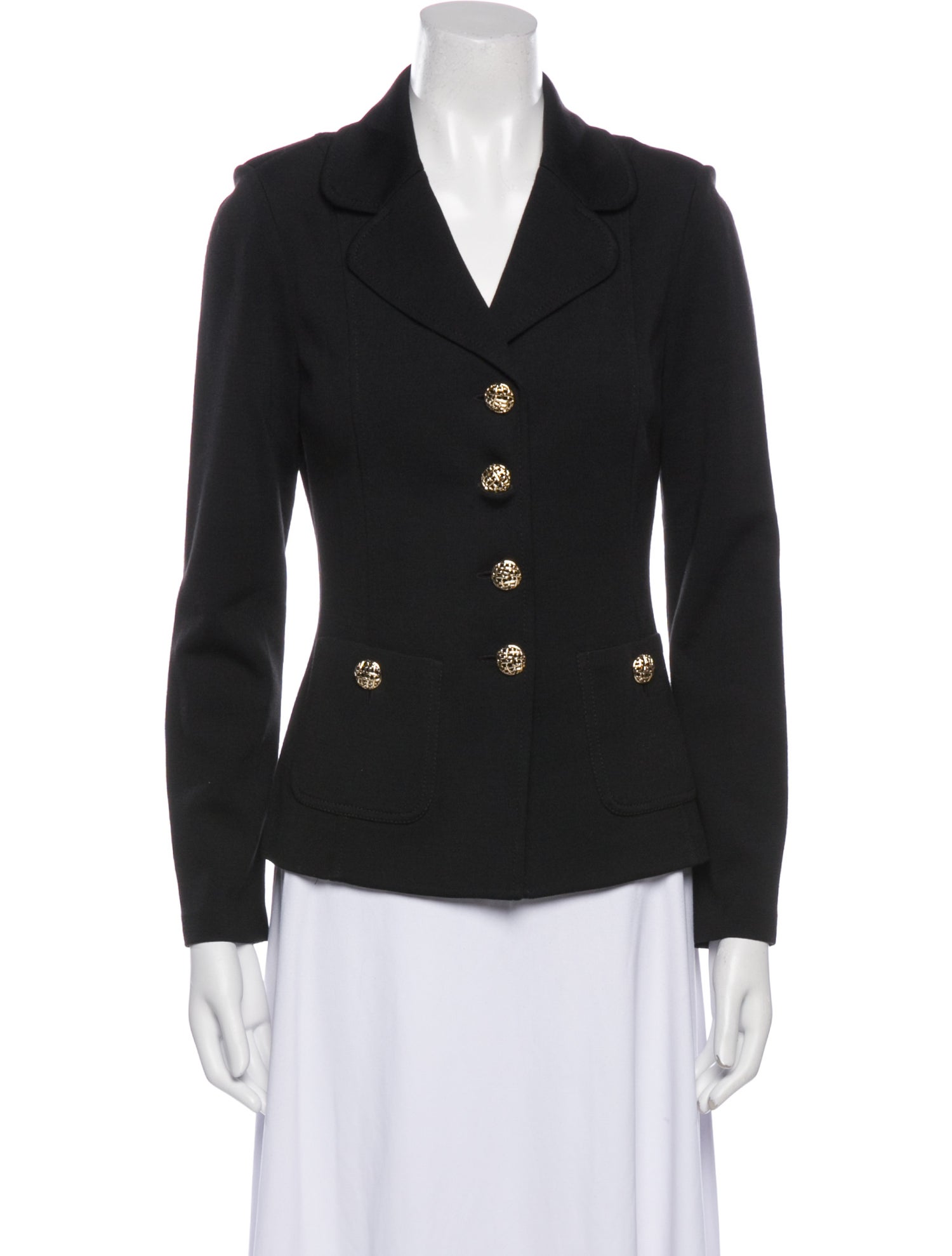 St. John Caviar Wool Blazer