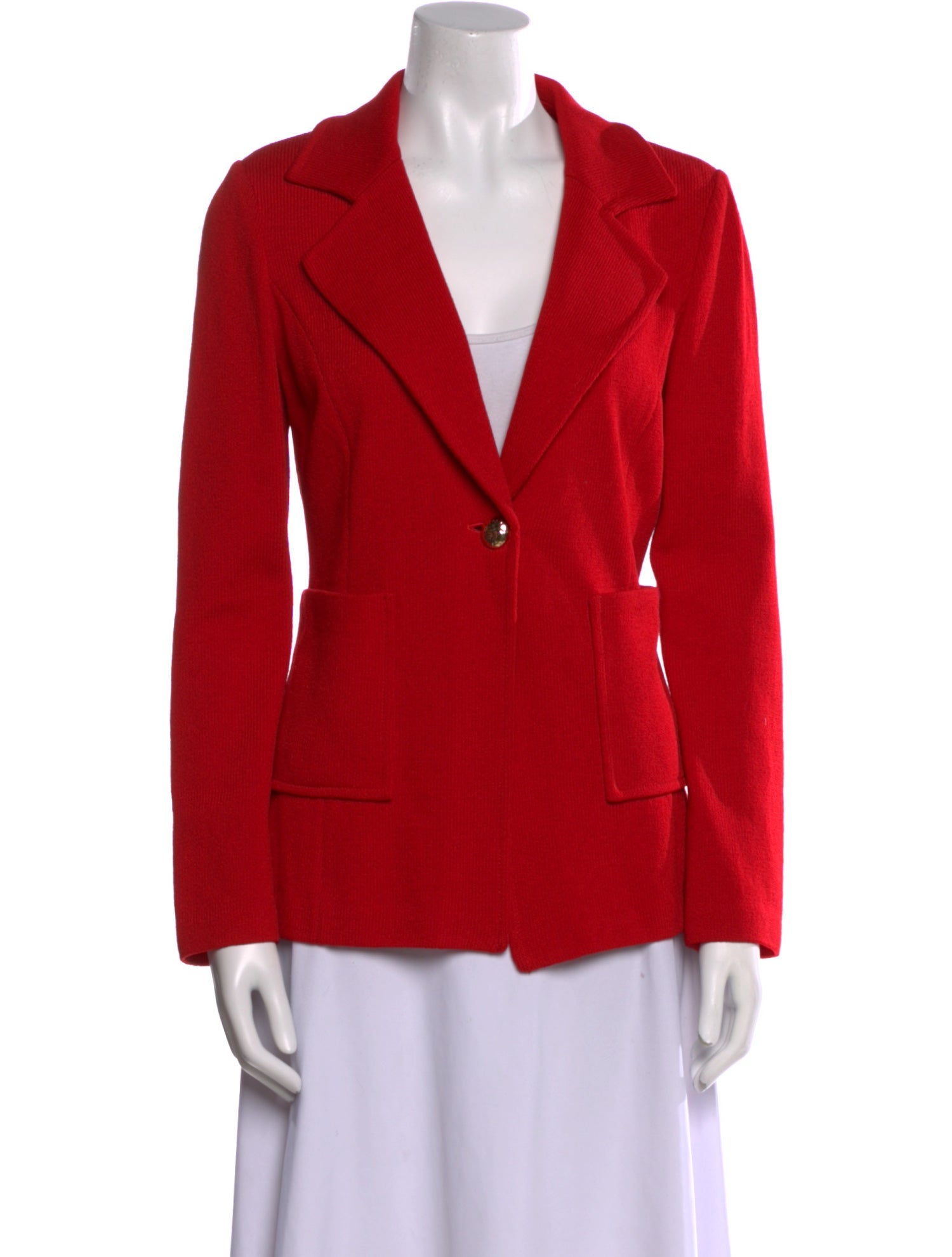 St. John Caviar Wool V-Neck Sweater