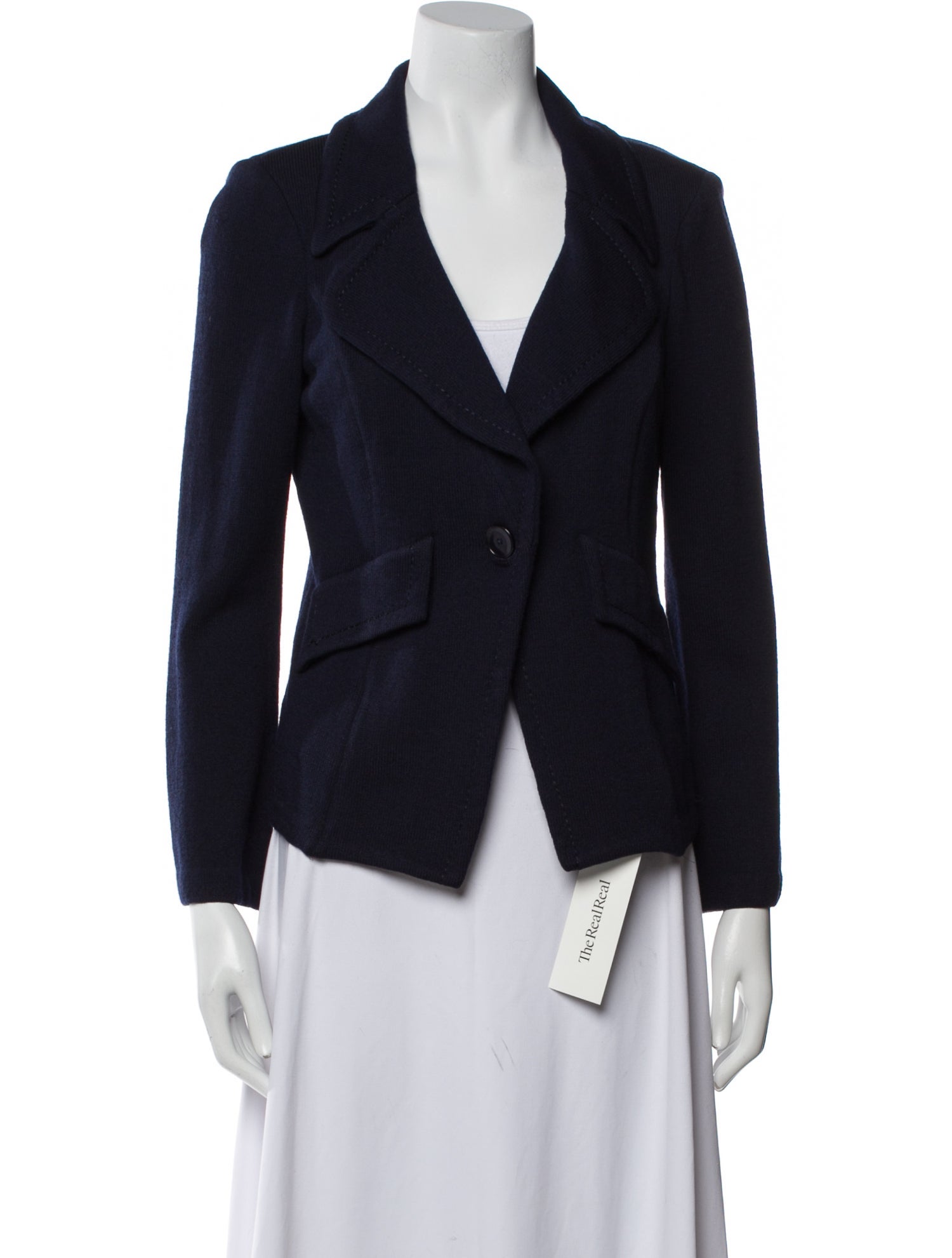 St. John Caviar Wool Blazer