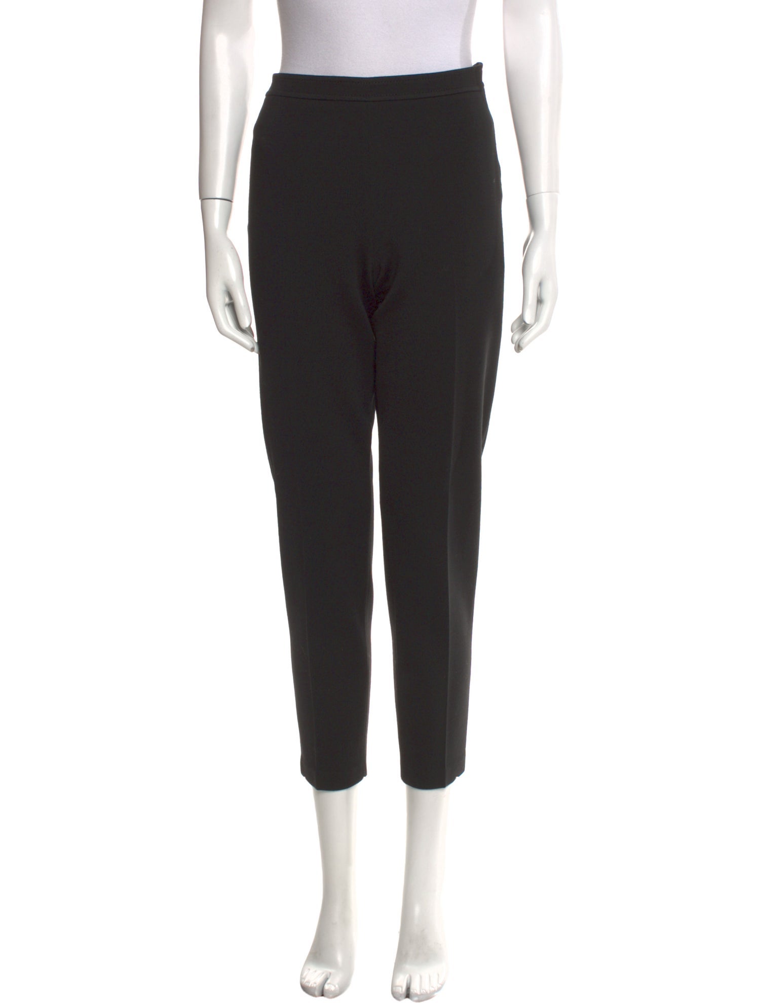 St. John Caviar Wool Straight Leg Pants