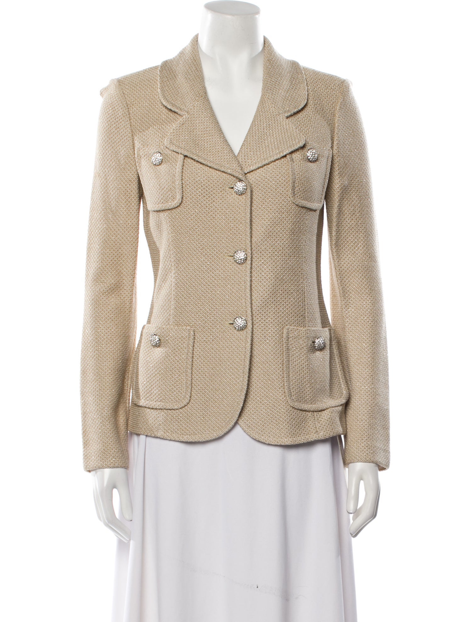 St. John Caviar Wool Blazer