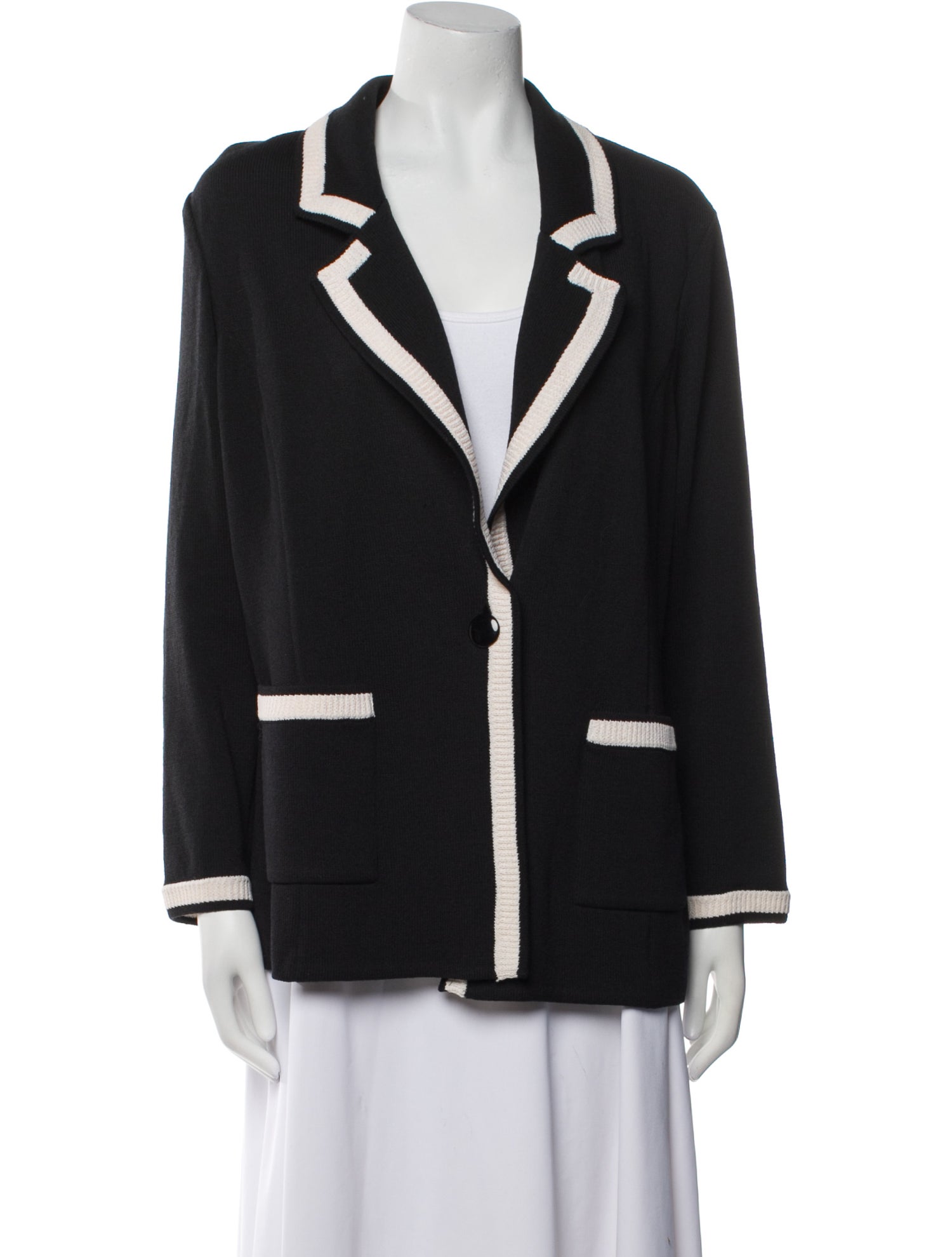 St. John Caviar Wool Blazer