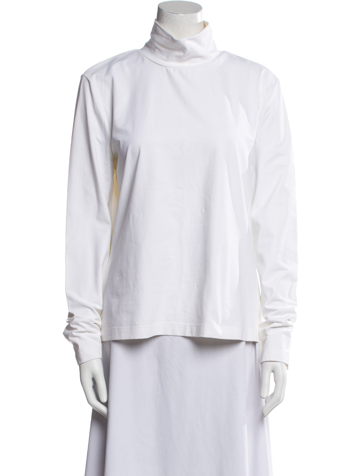 St. John Caviar Turtleneck Long Sleeve Sweatshirt