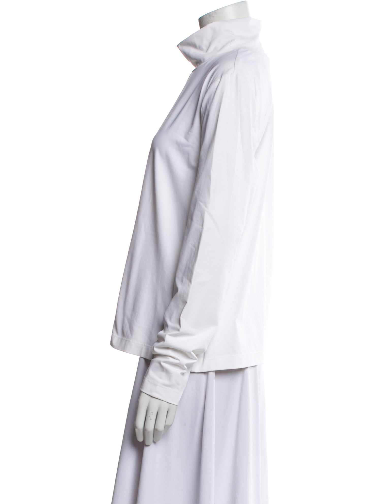 St. John Caviar Turtleneck Long Sleeve Sweatshirt