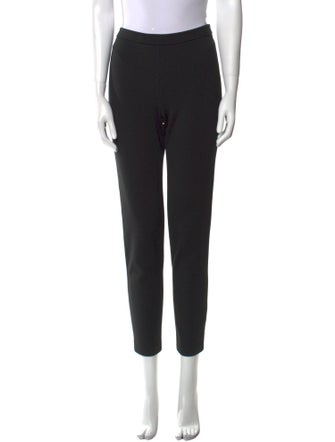 St. John Caviar Wool Skinny Leg Pants